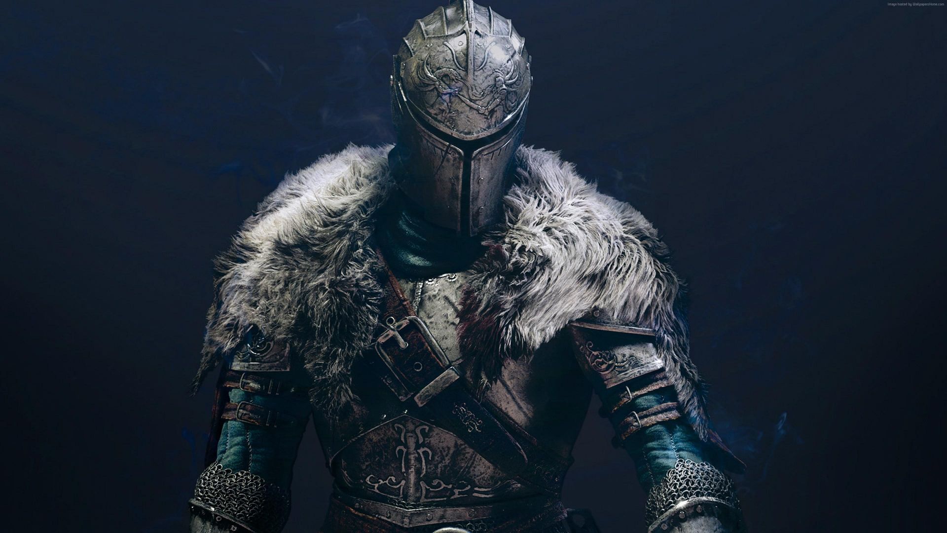 Wallpaper Dark Souls II video game, warrior, helmet pc, xbox