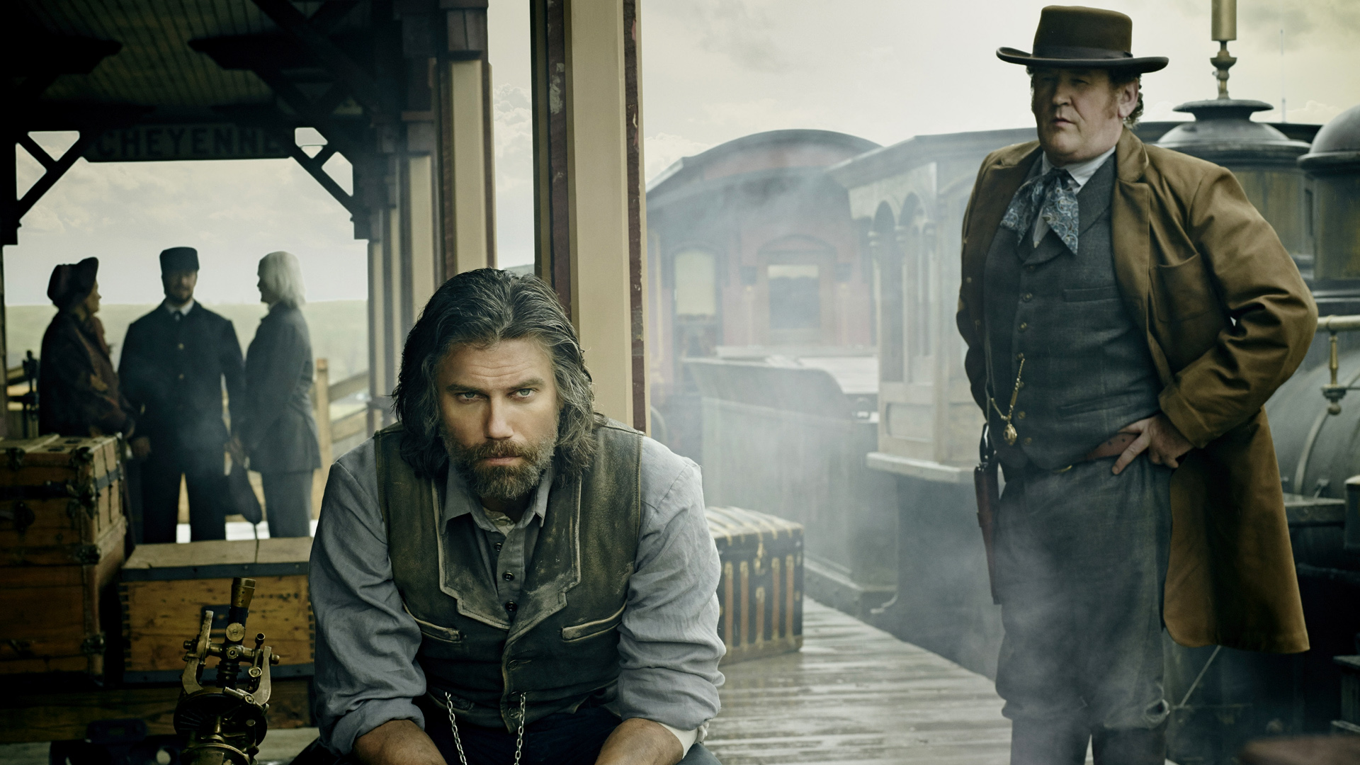 Wallpaper Hell on wheels TV show, railway station, Anson Mount, Colm Meaney, actor