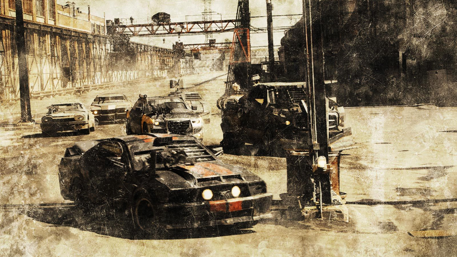 Wallpaper Death race movie, custom race cars