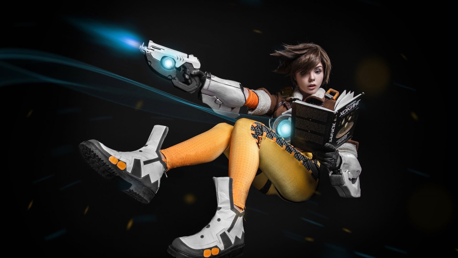 Wallpaper Tracer, overwatch video game, cosplay, model