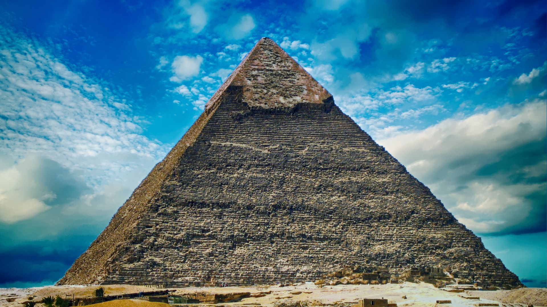 Wallpaper Pyramid, Giza Pyramids, desert, Ancient architecture
