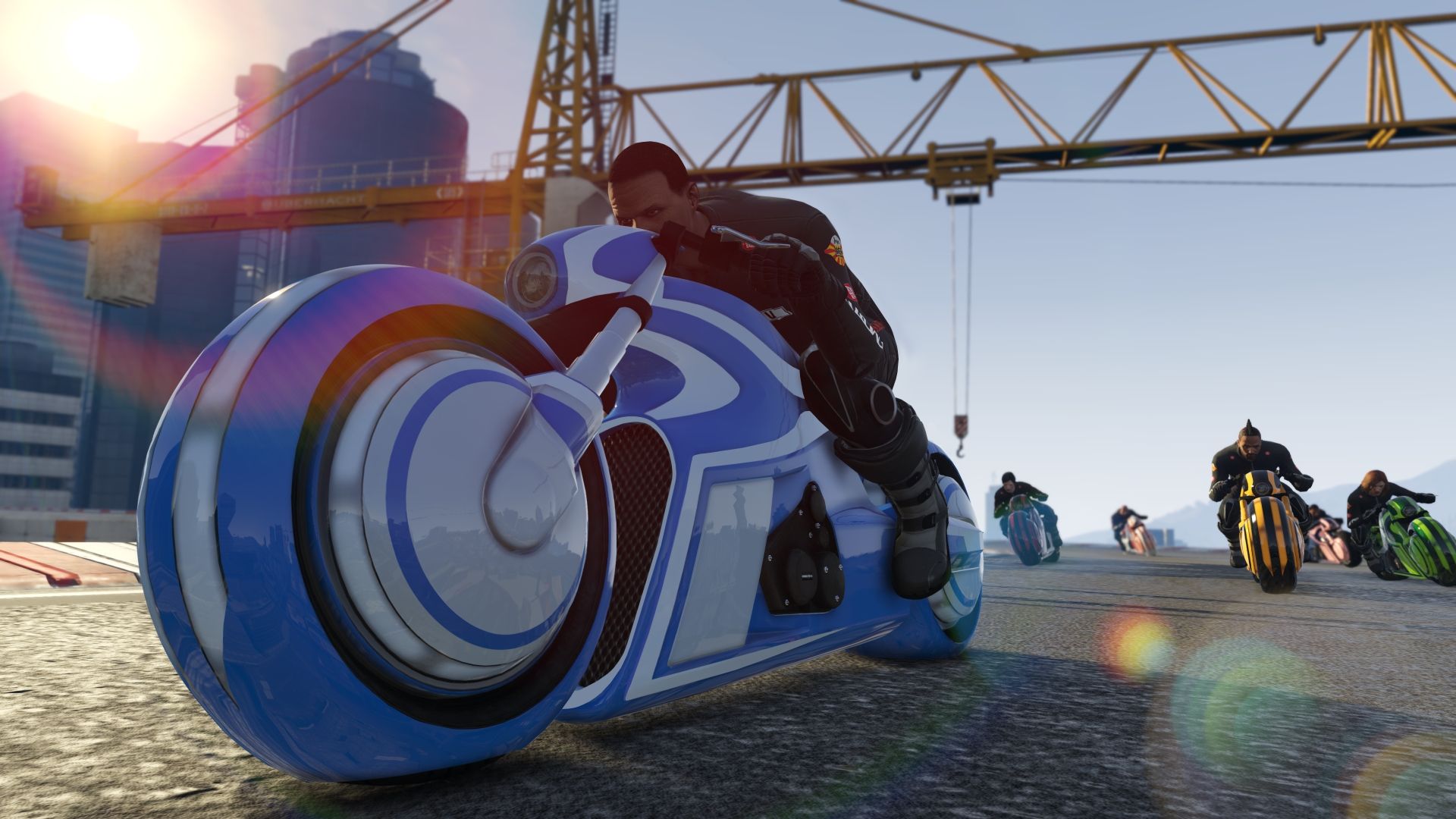 Wallpaper GTA game's online biker