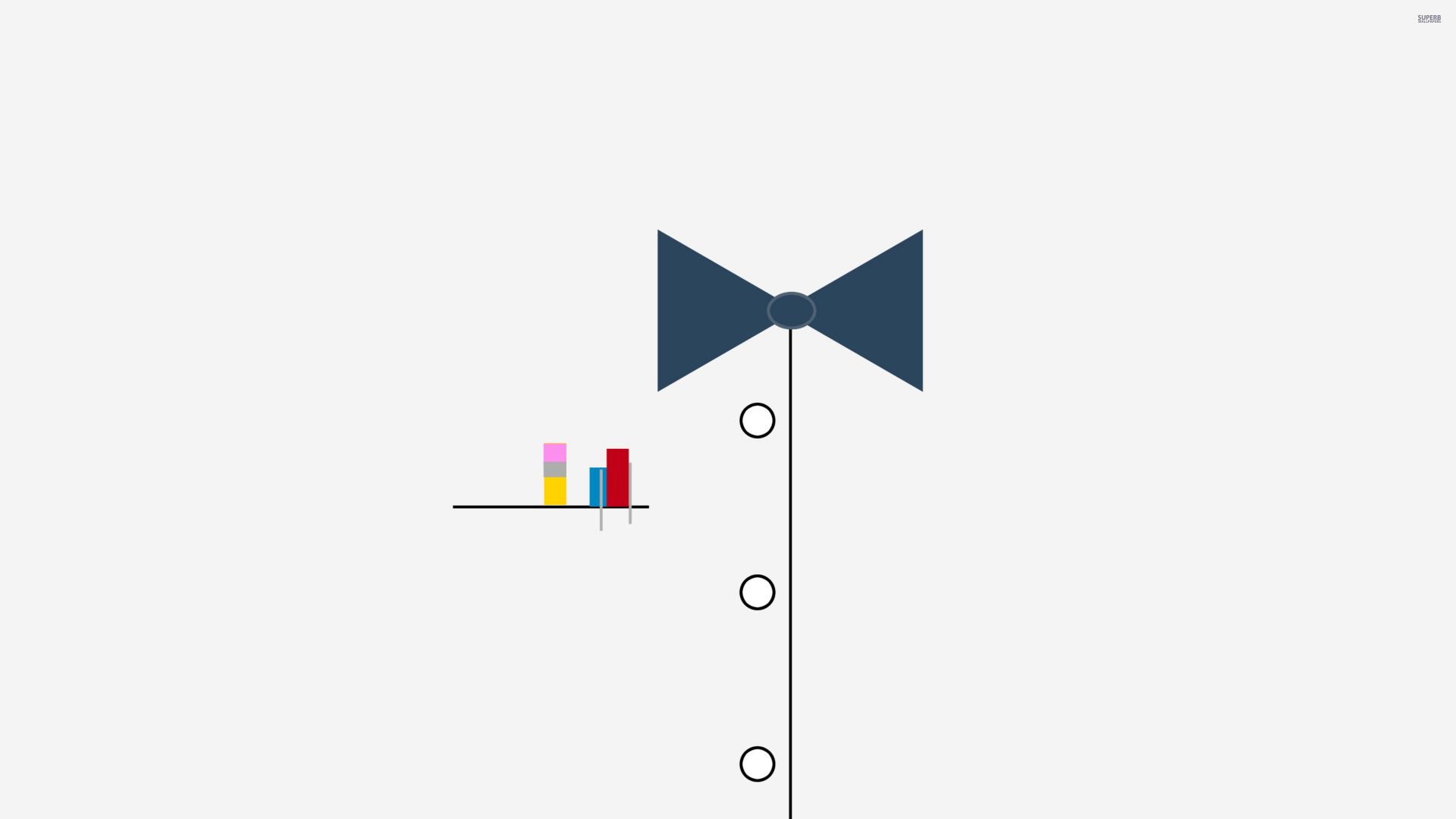 Wallpaper Bow tie, minimal, abstract