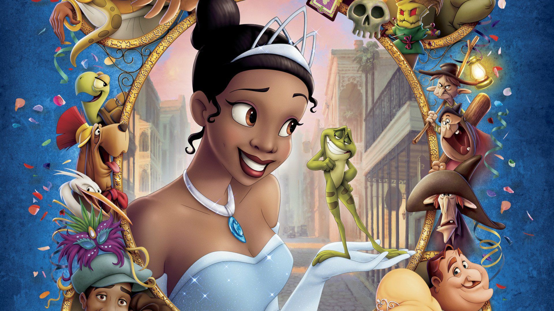 Wallpaper The princess and the frog animation movie