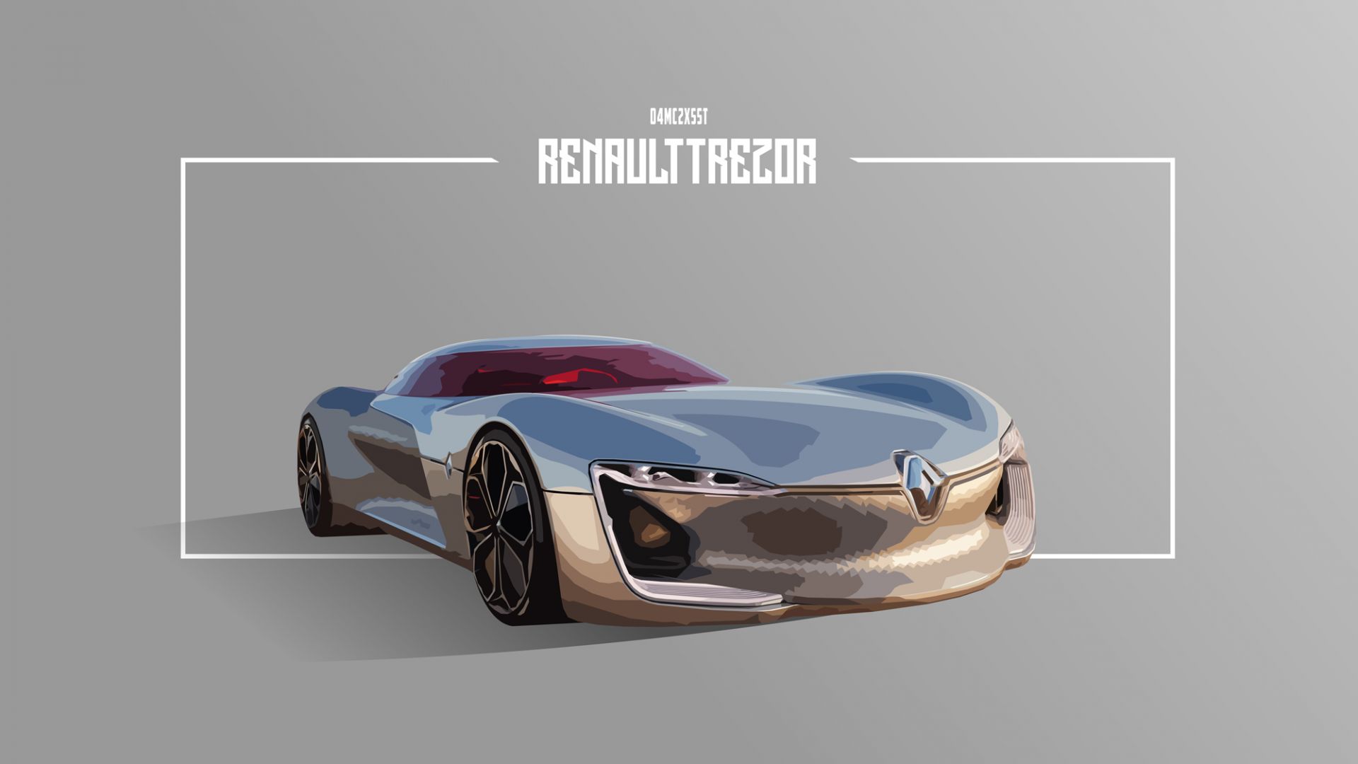 Wallpaper Renault concept car, art