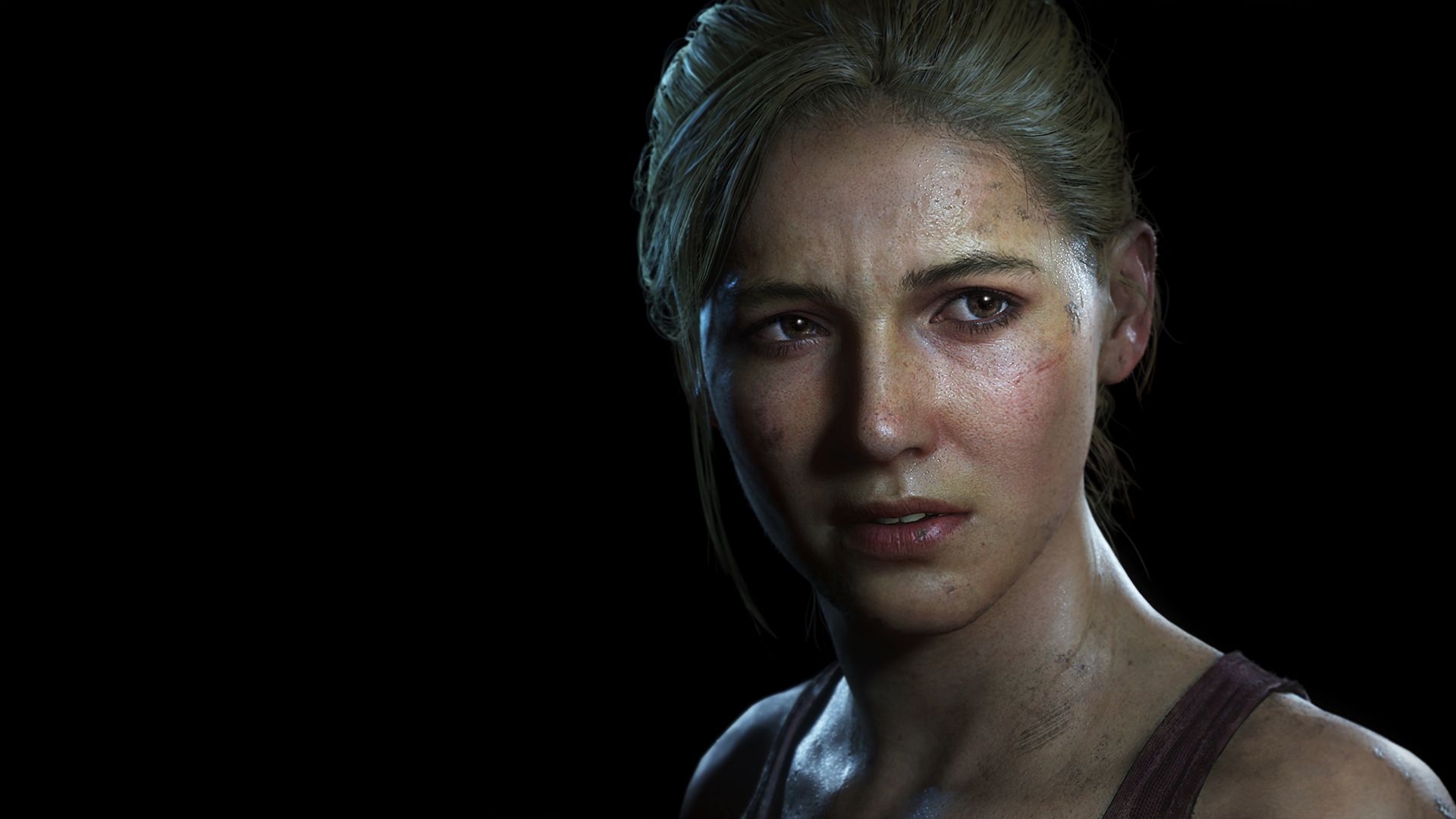 Wallpaper Uncharted 4: A Thief's End, Elena Fisher, video game, face
