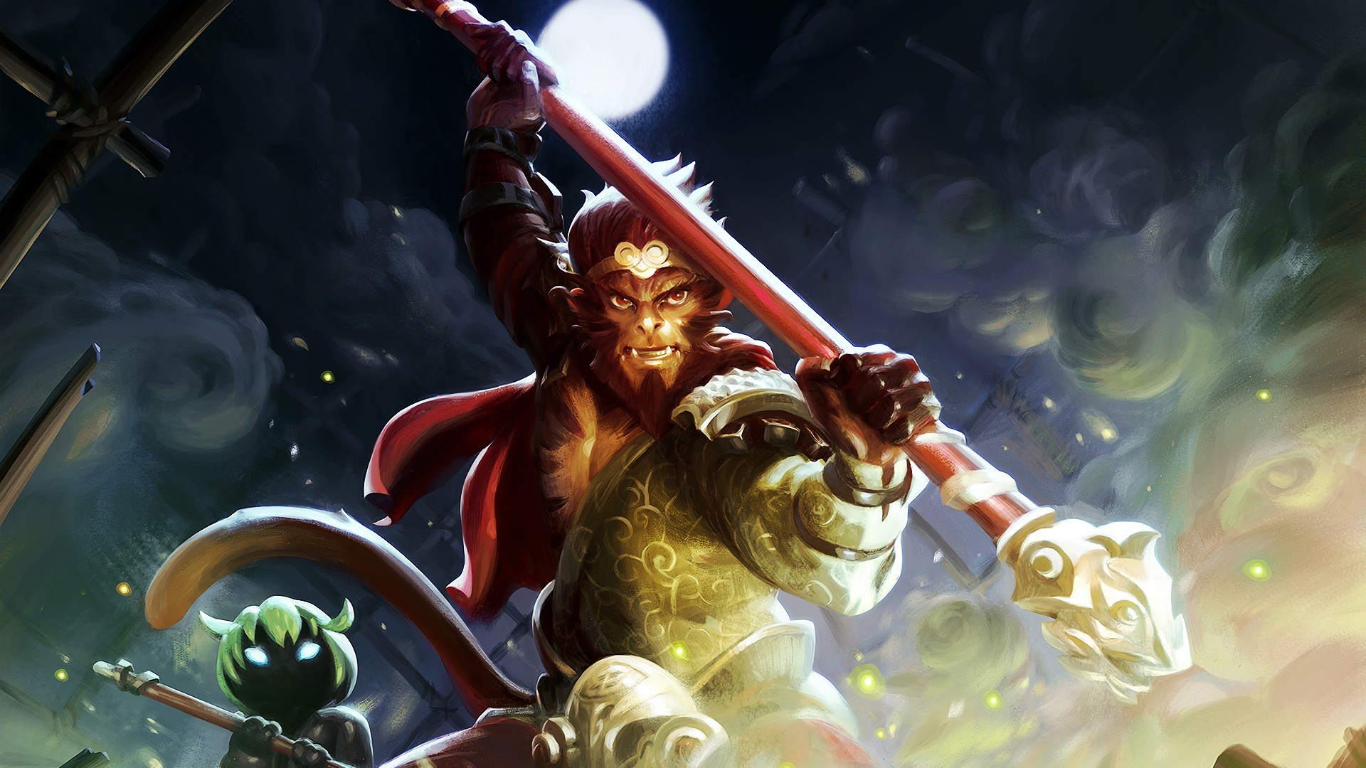 Handsome monkey king superhero poster computer Wallpaper png  PNGWing