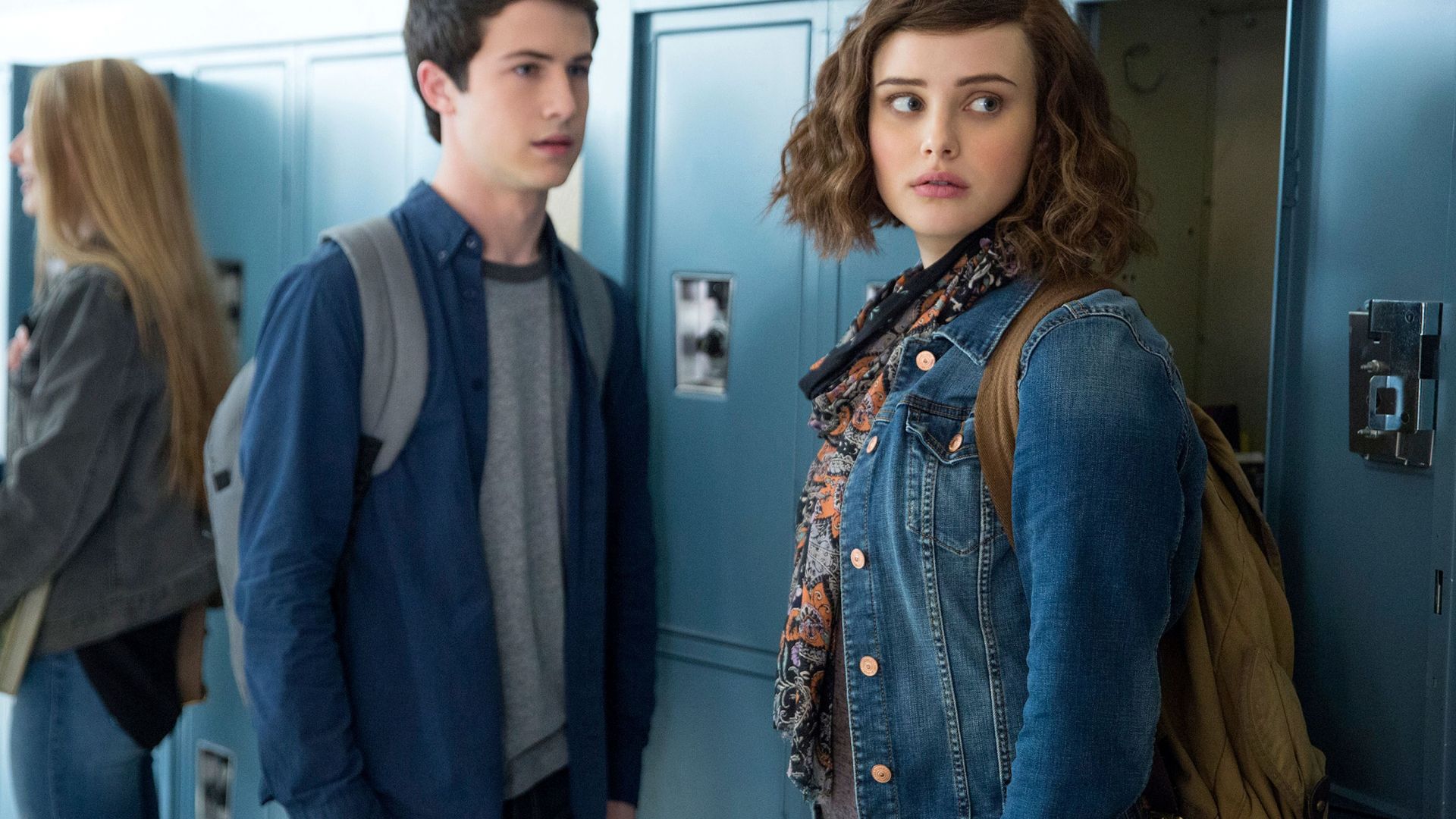 Wallpaper 13 reasons why, TV show, Katherine & Dylan