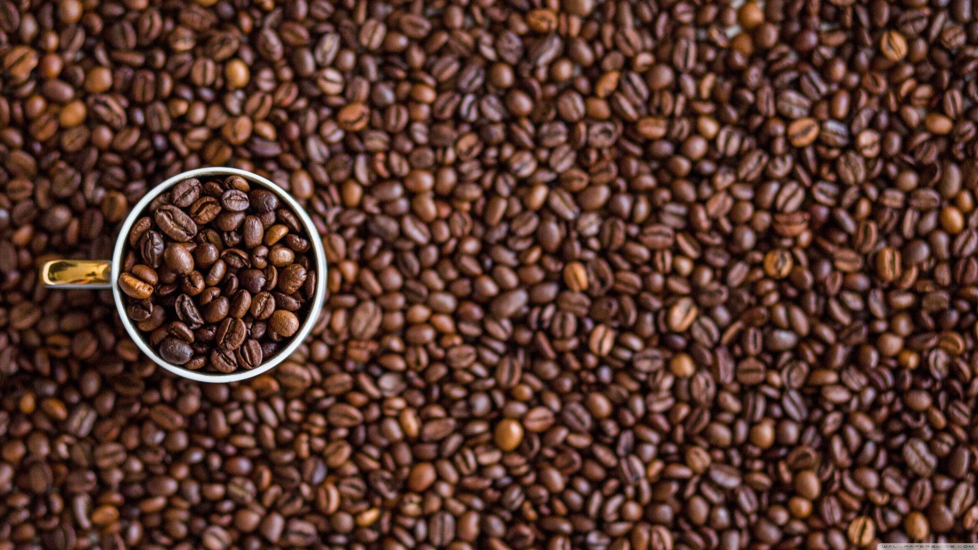 Wallpaper Coffee beans close up