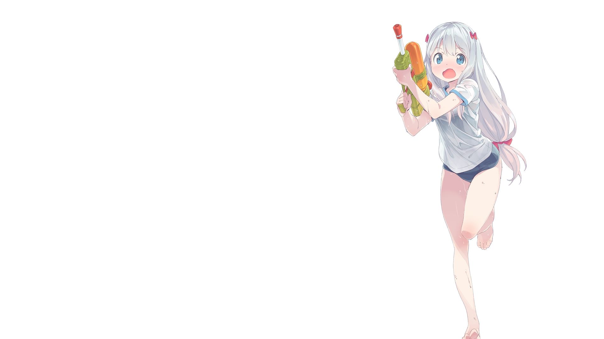 Wallpaper Hot Sagiri Izumi, playtime, run, anime girl