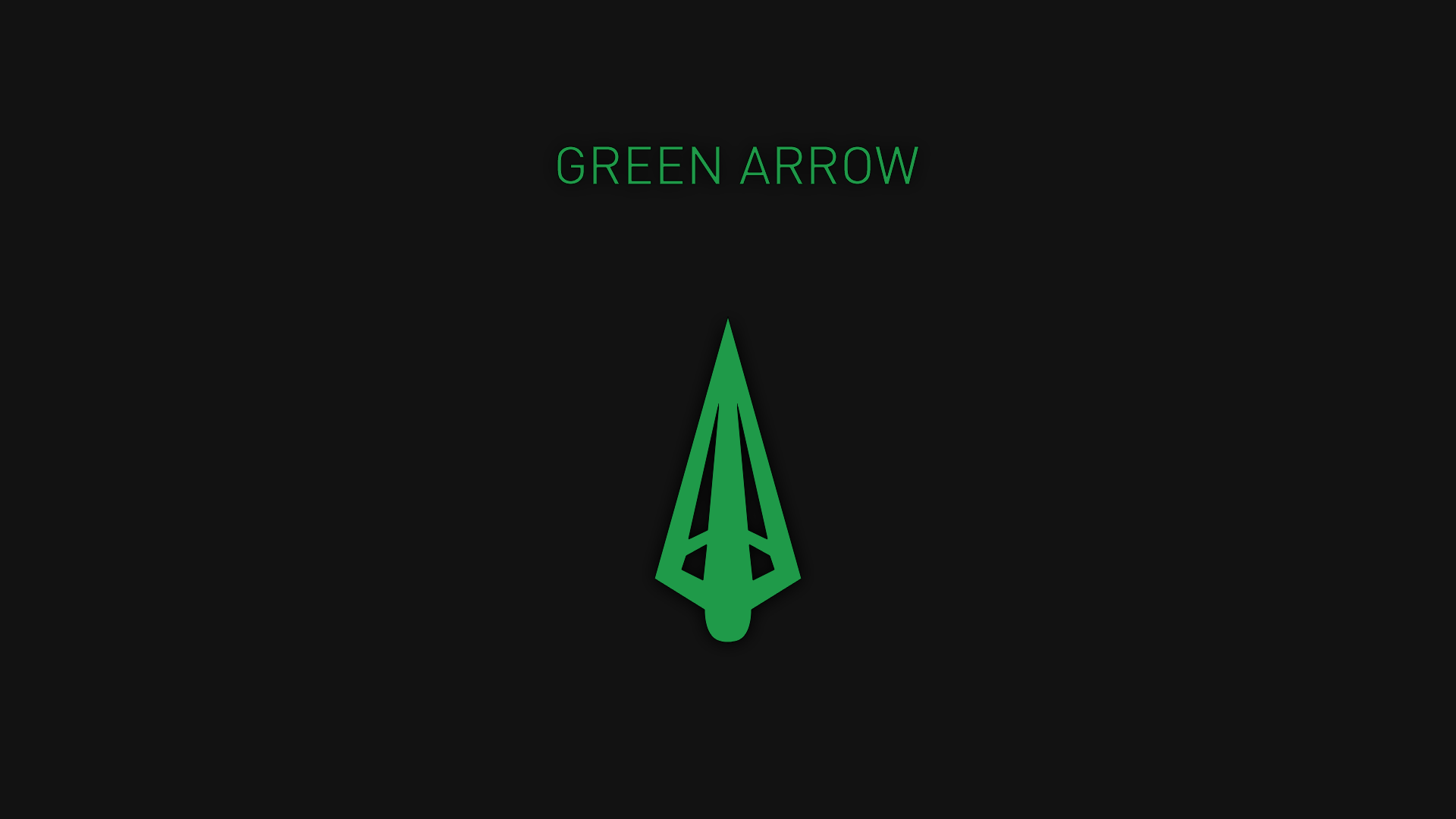 Wallpaper Green arrow minimal