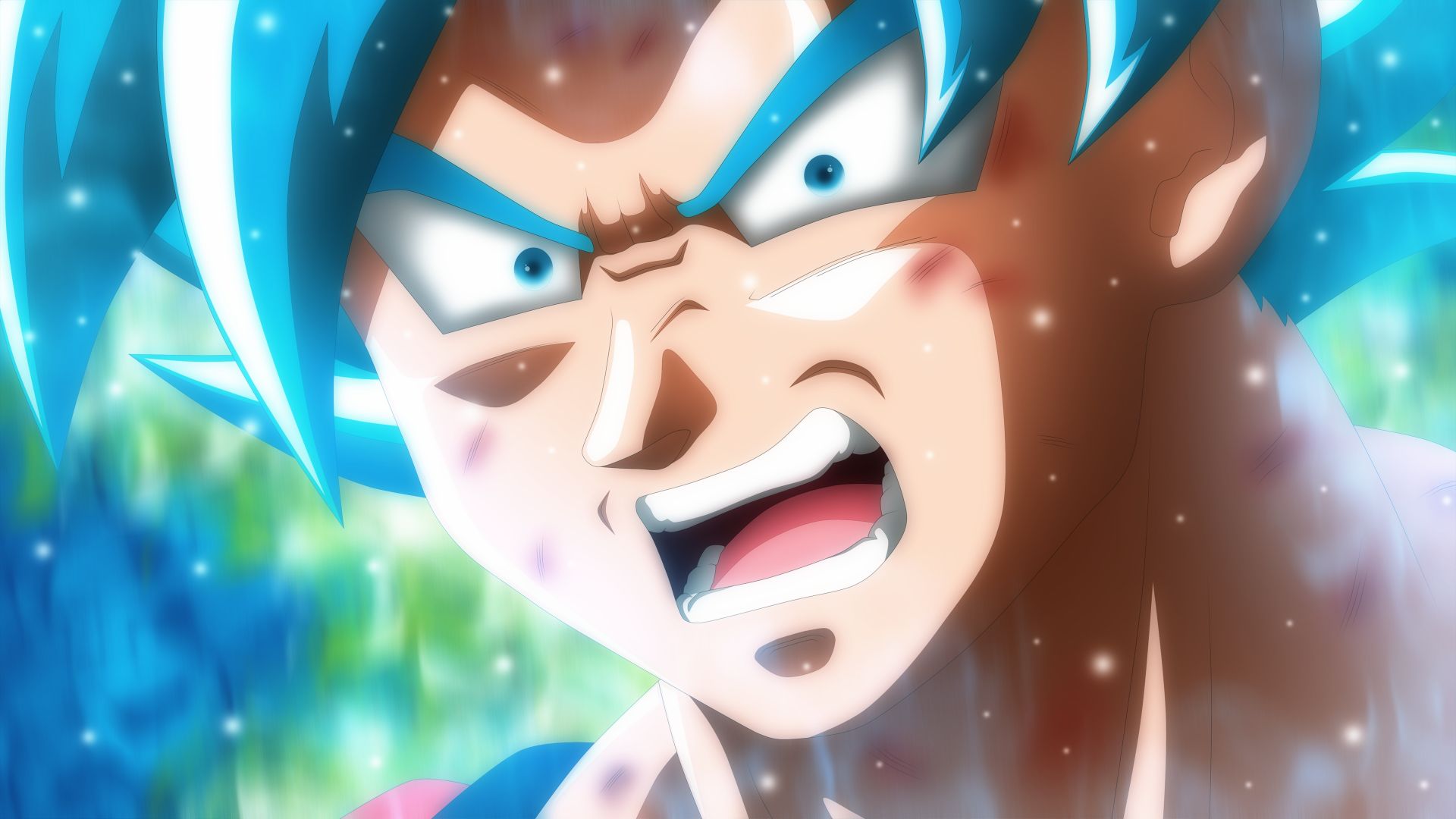 Wallpaper Goku, dragan ball super, angry anime boy