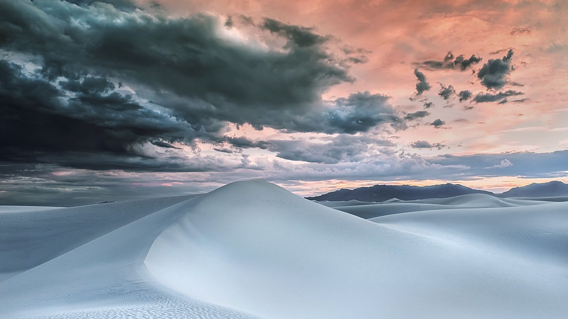 Wallpaper White desert dunes