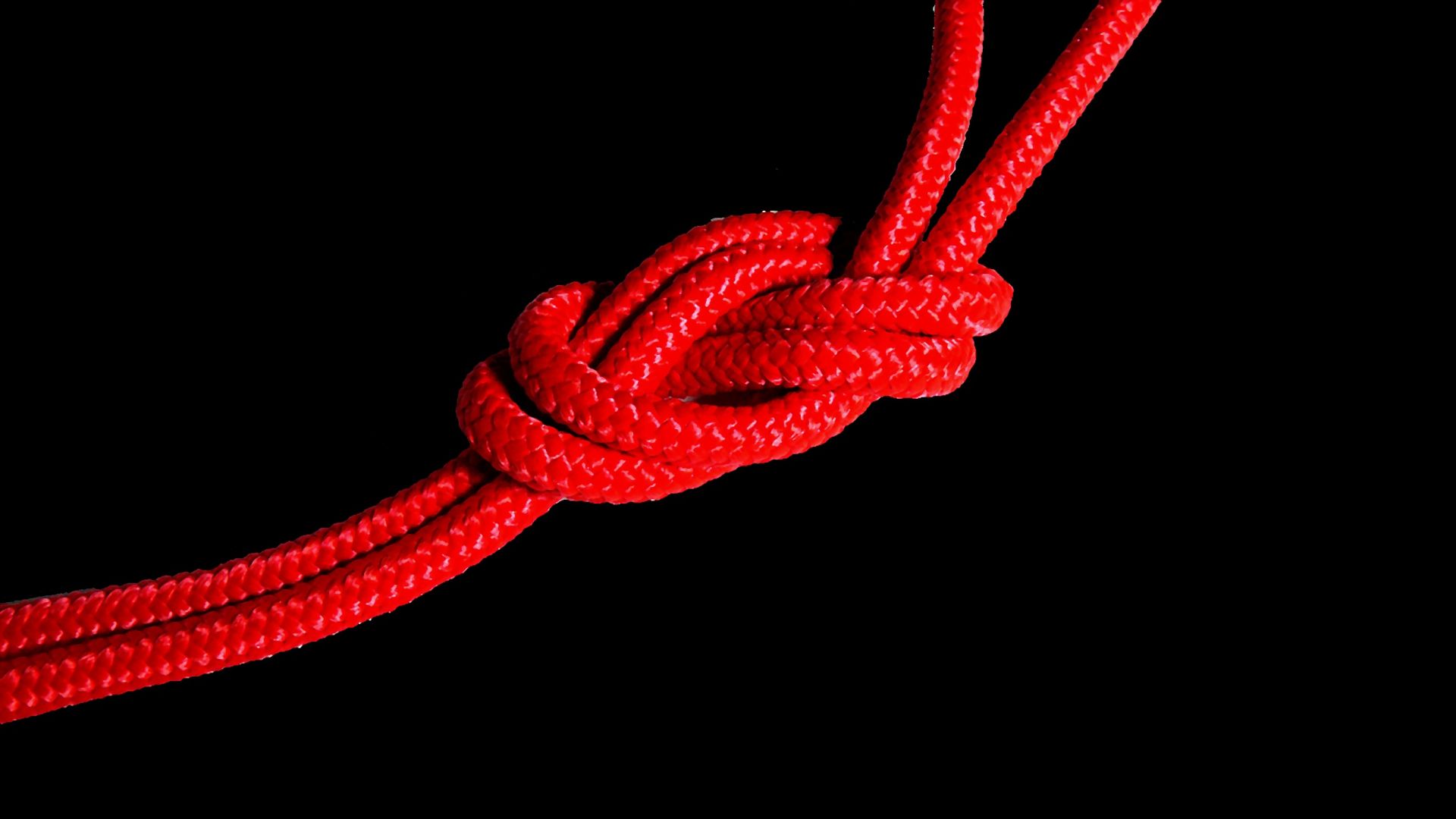 Wallpaper Knot, Red Rope, close up