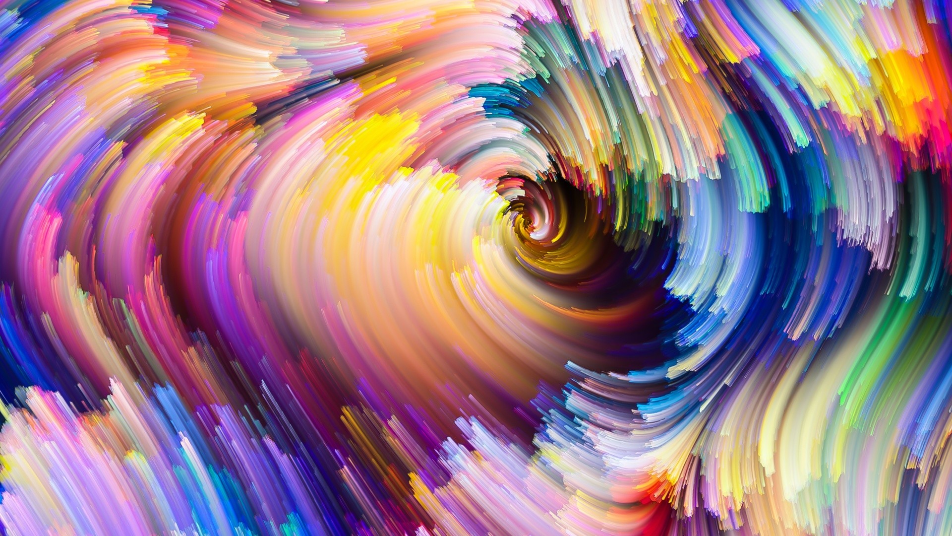 Wallpaper Colorful swirl, digital artwork