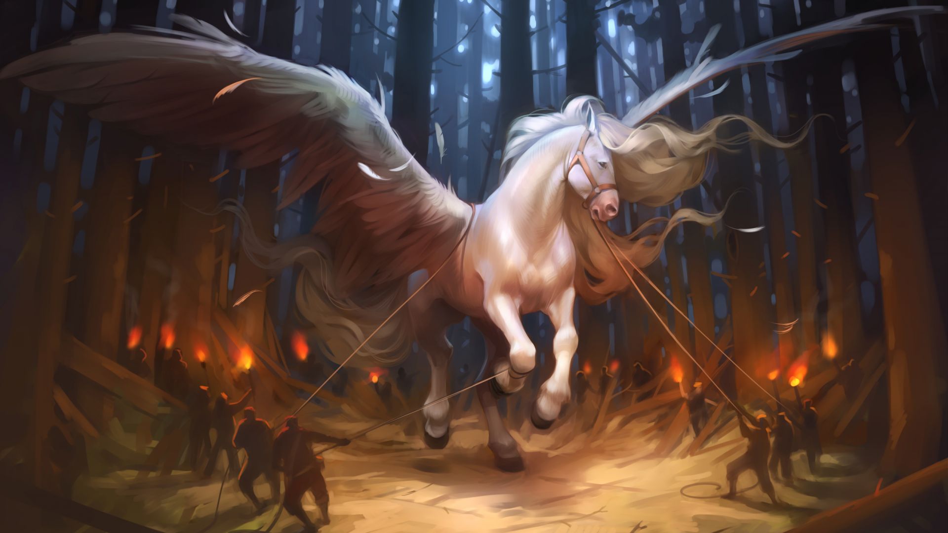 Wallpaper Pegasus horse fantasy