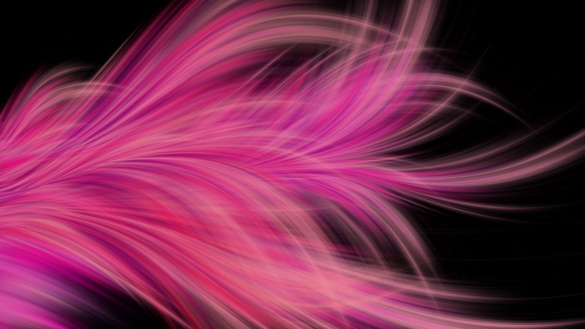 Wallpaper Pink, fractal, abstract feather