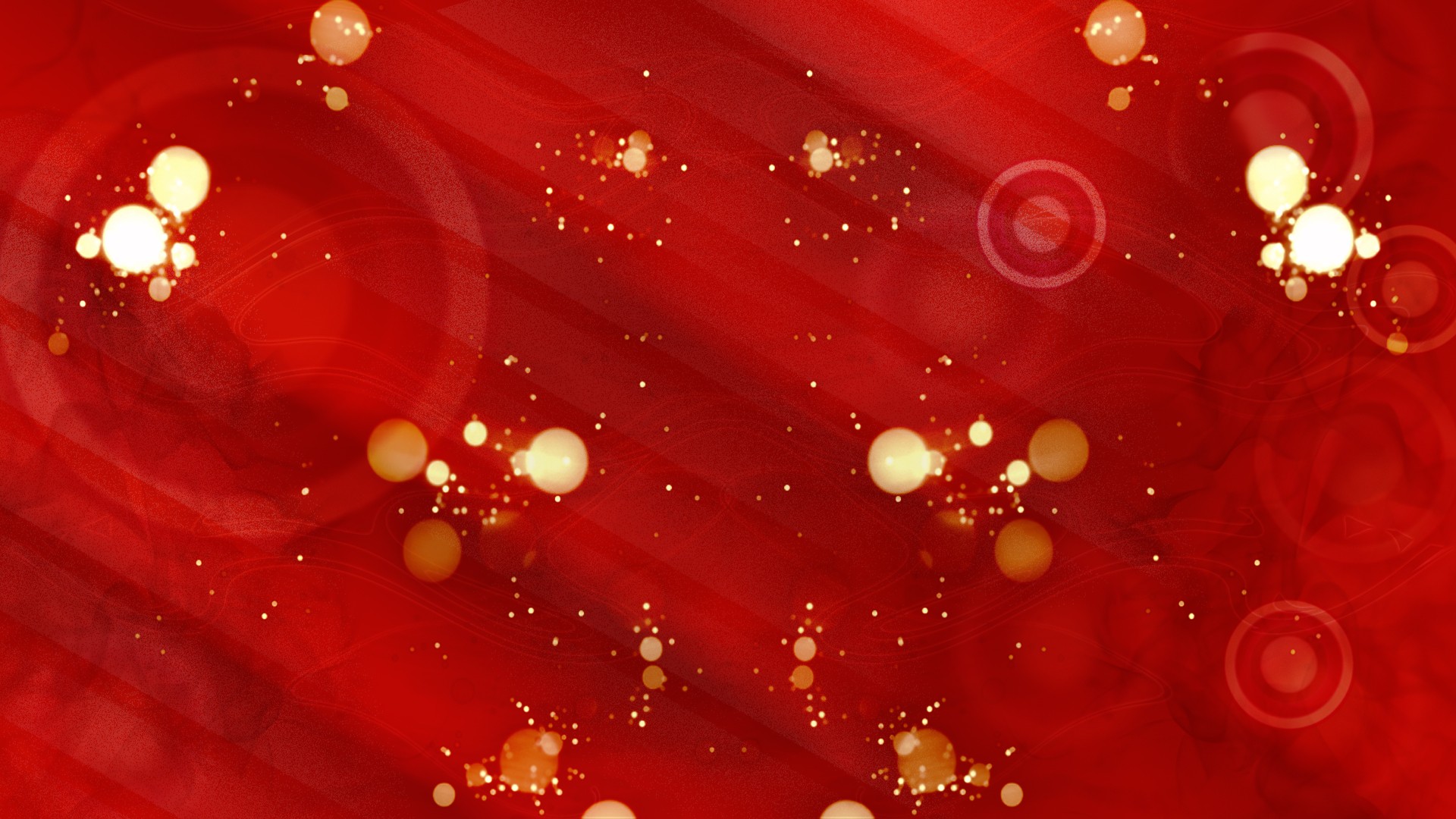 Wallpaper Abstract, golden circles on red background