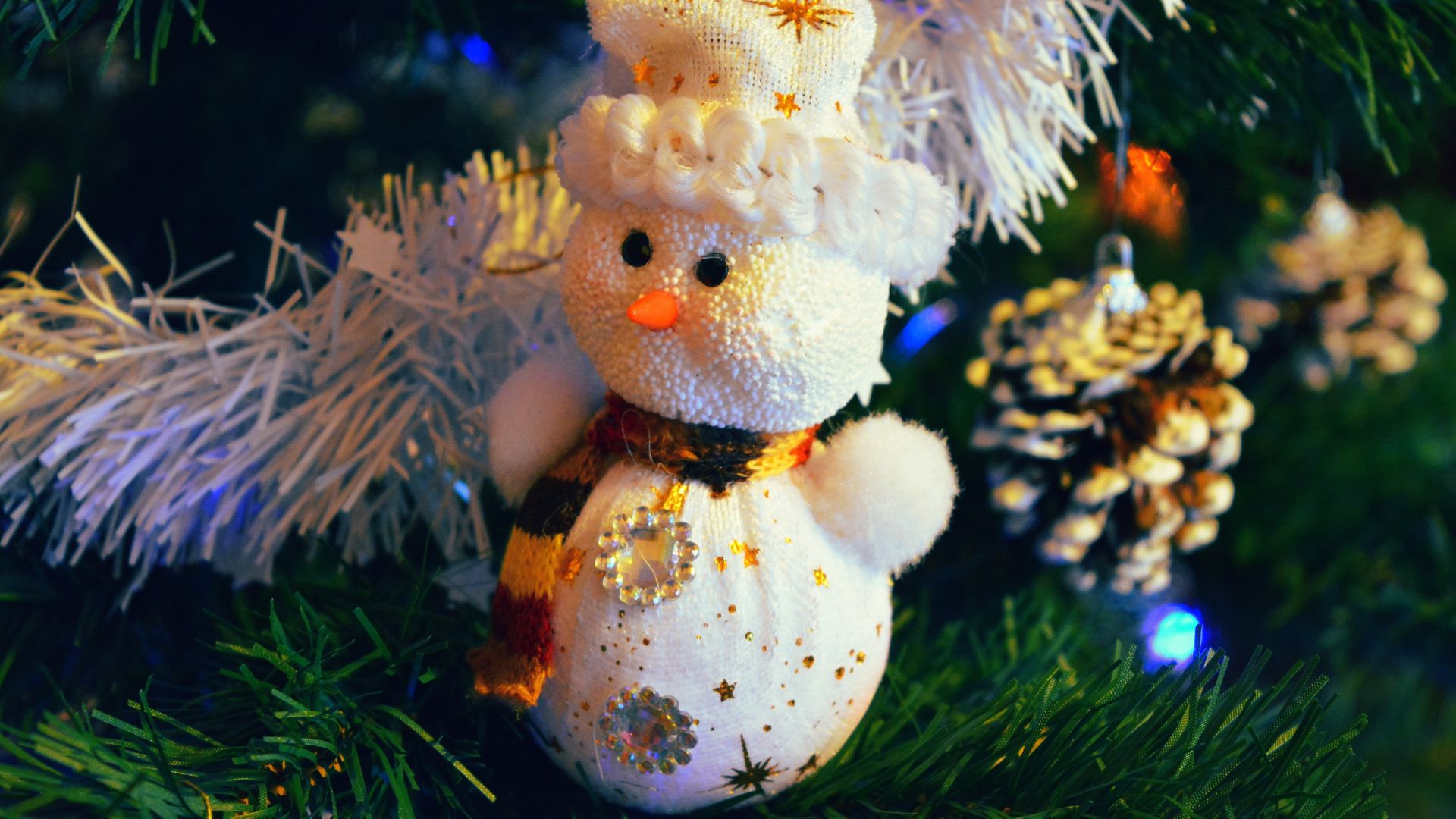 Wallpaper Snowman, Christmas decorations