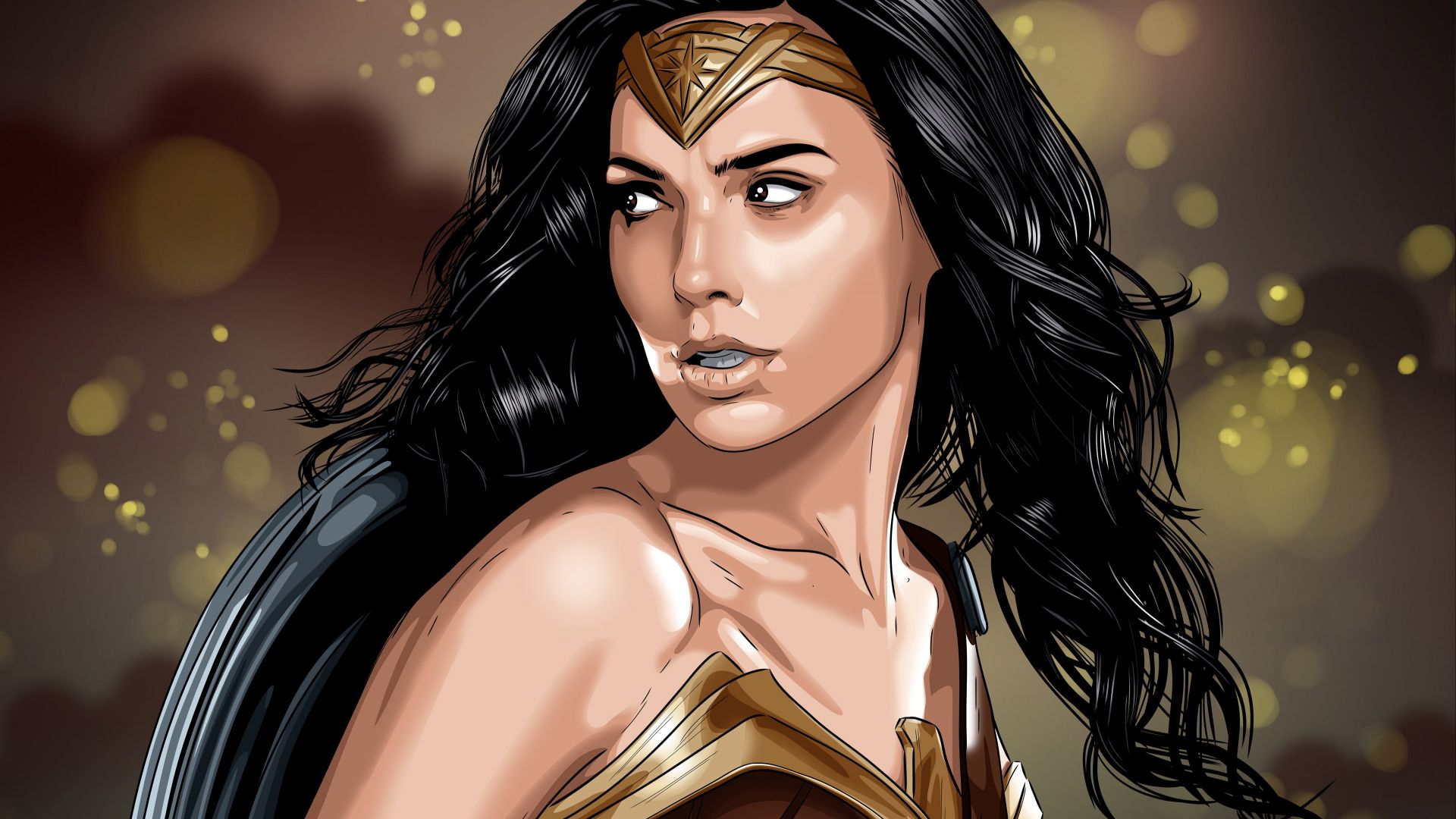 Wallpaper Wonder woman, superhero, justice league, art