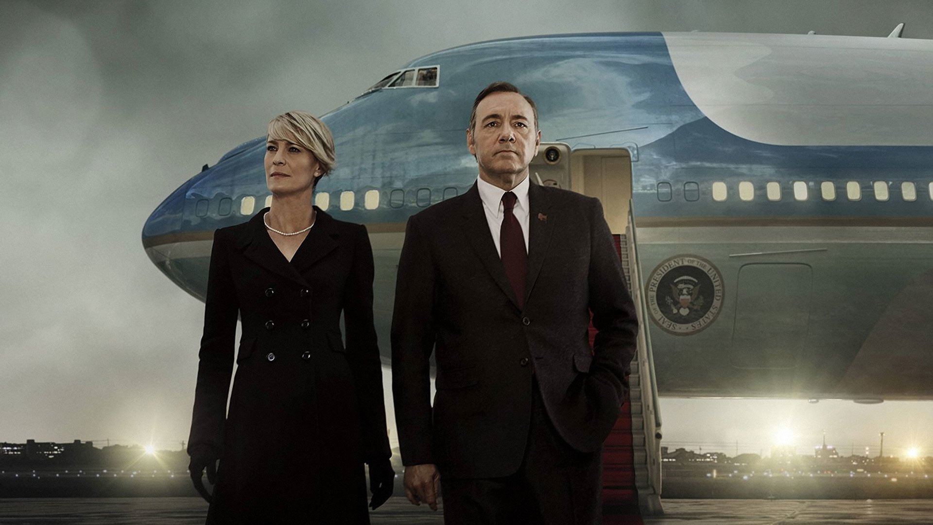 Wallpaper House of cards, couple, TV series, airplane