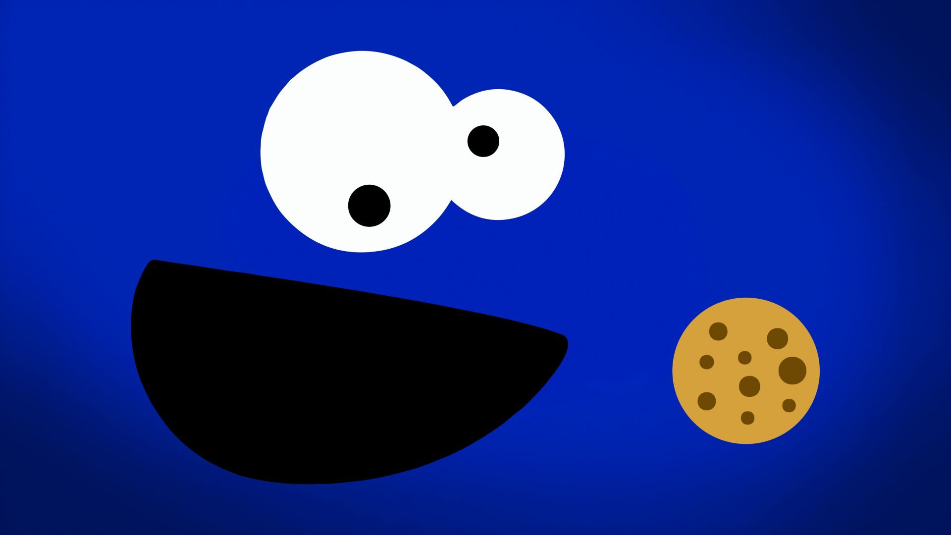 Wallpaper Sesame Street TV show, cartoon, cookies