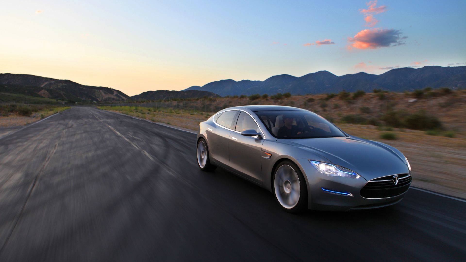Wallpaper Tesla model s electric car