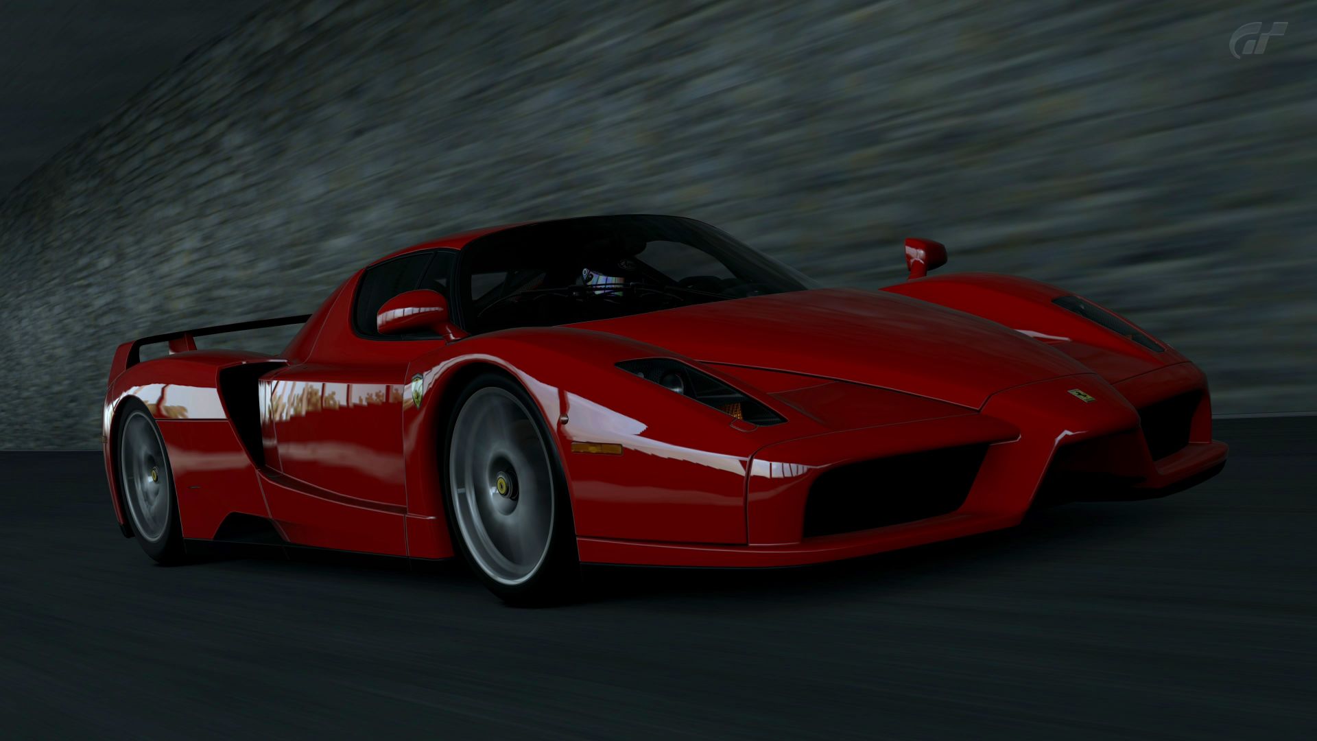 Wallpaper Red Ferrari, sports car, motion blur