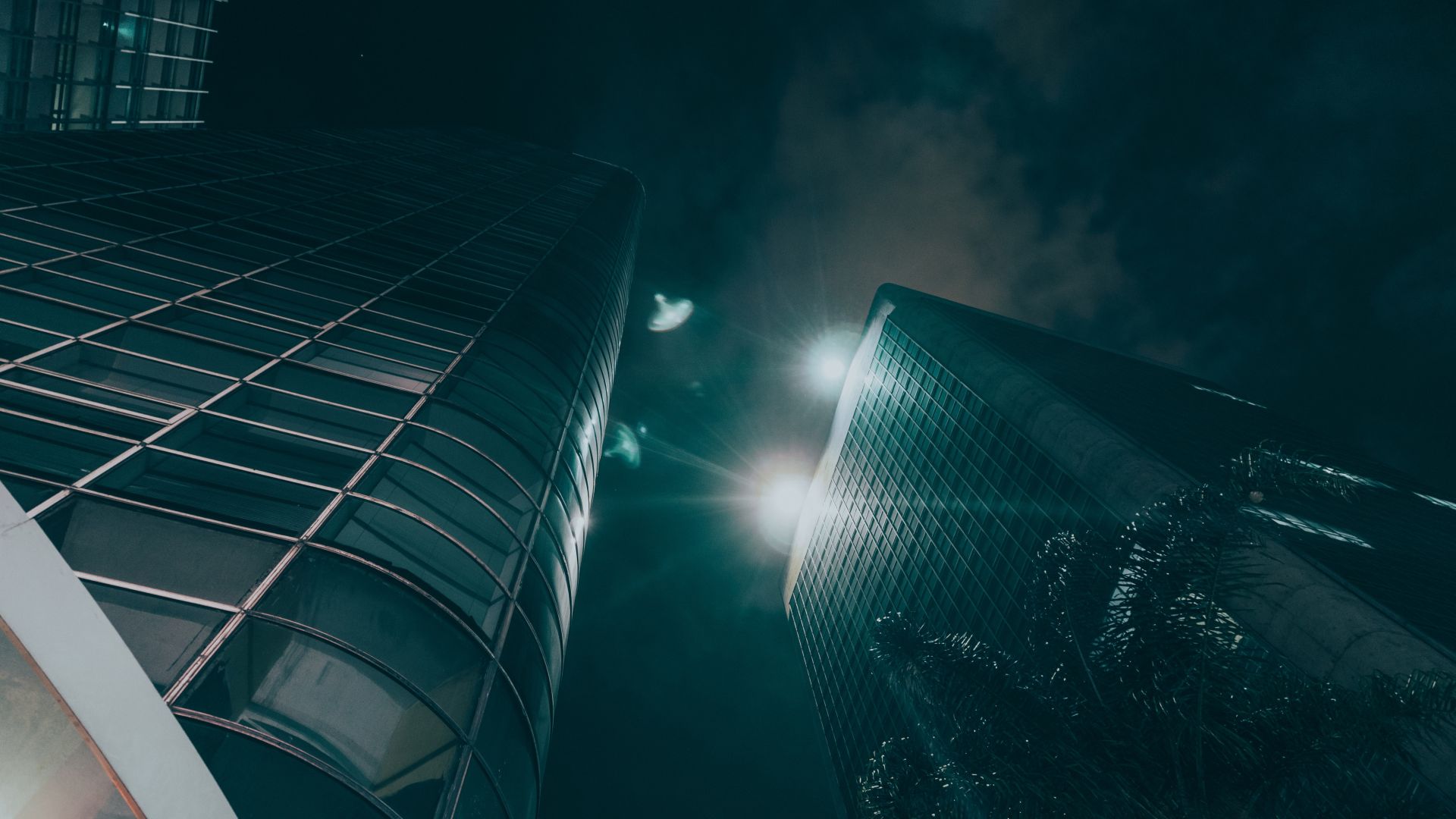 Wallpaper Skyscrapers in night