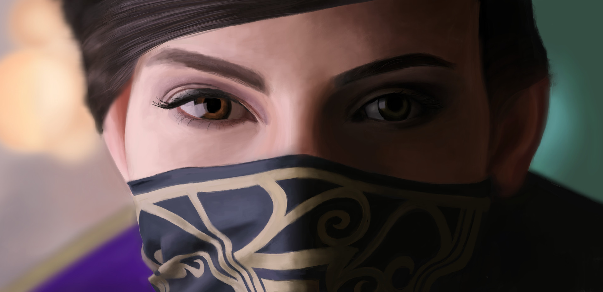 Wallpaper Emily Kaldwin, face, dishonored video game