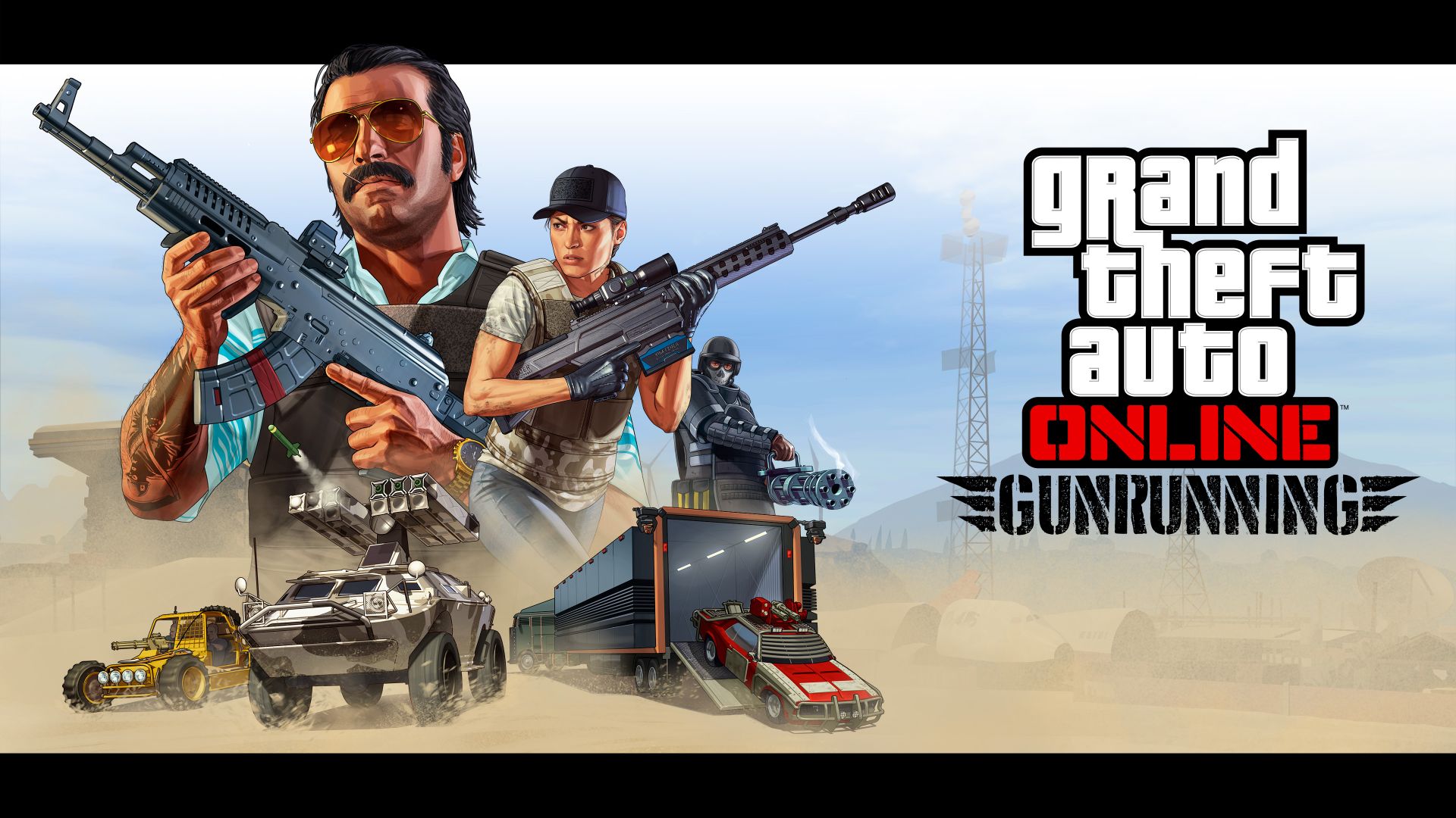 Wallpaper GTA 5 Online: Gunrunning, video game, game