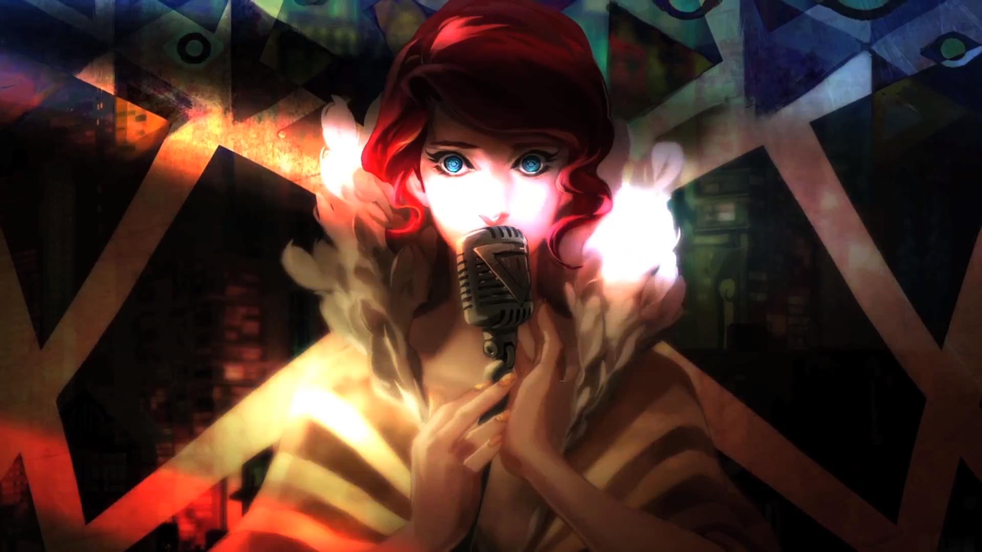 Wallpaper Redhead anime girl