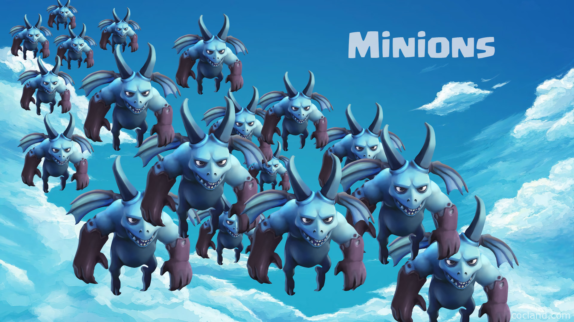 Wallpaper Minions of clash of clans mobile game