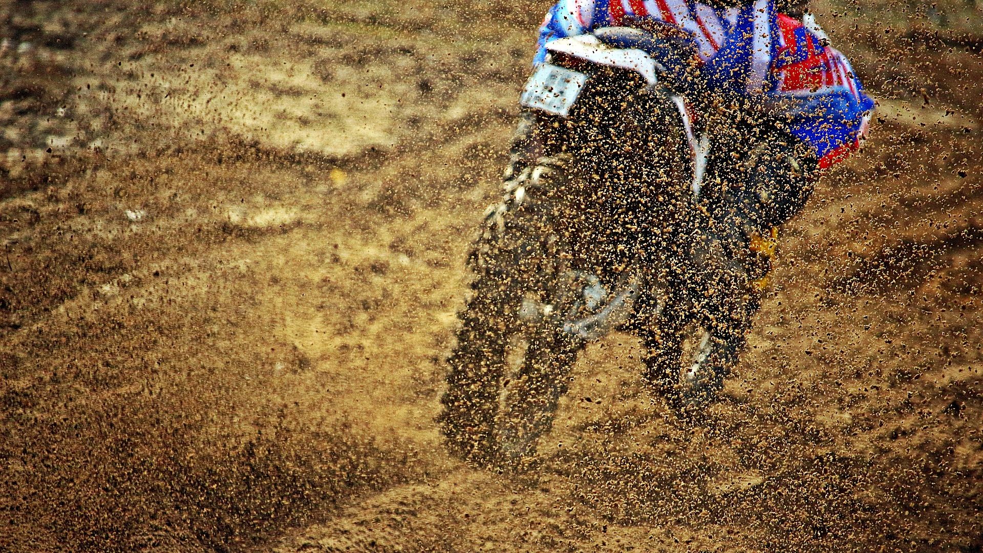 Wallpaper Motocross, sand, race, bike
