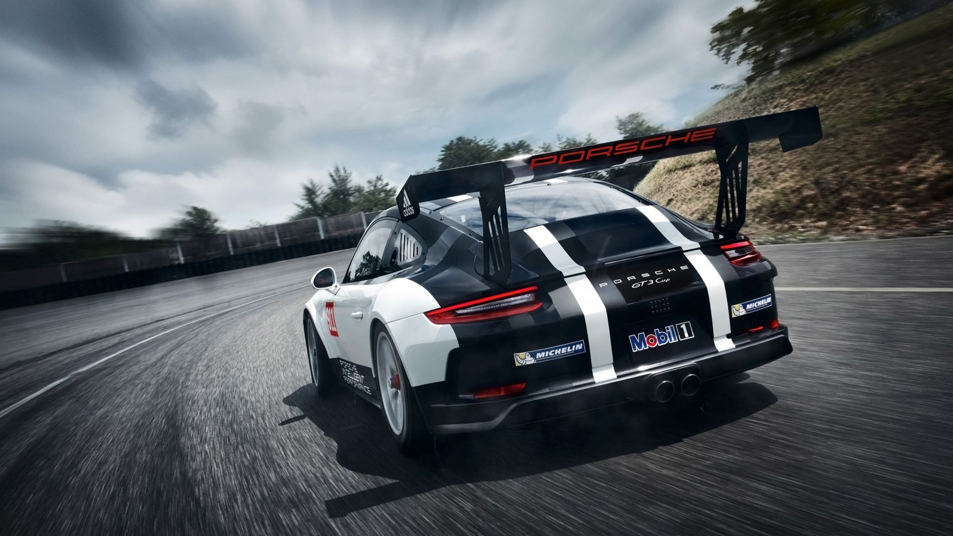 Wallpaper Porsche 911, sports car, motion blur