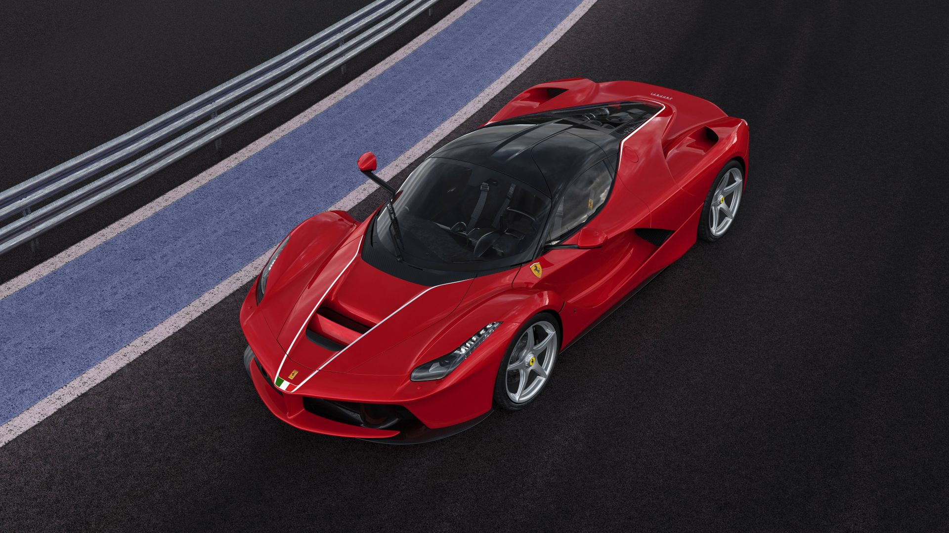 Wallpaper Ferrari LaFerrari red car