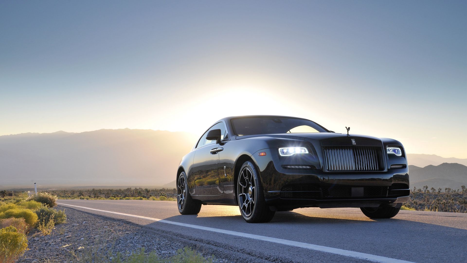 Wallpaper Rolls-Royce Wraith black badge Car