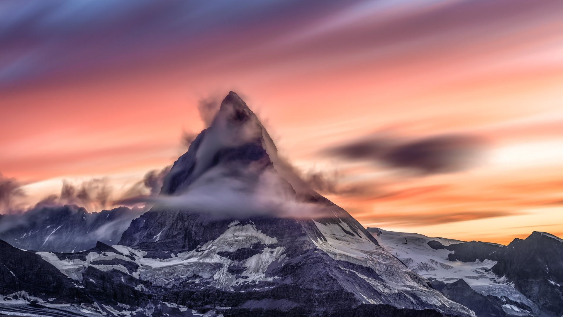 Wallpaper Natural landscape alps Matterhorn