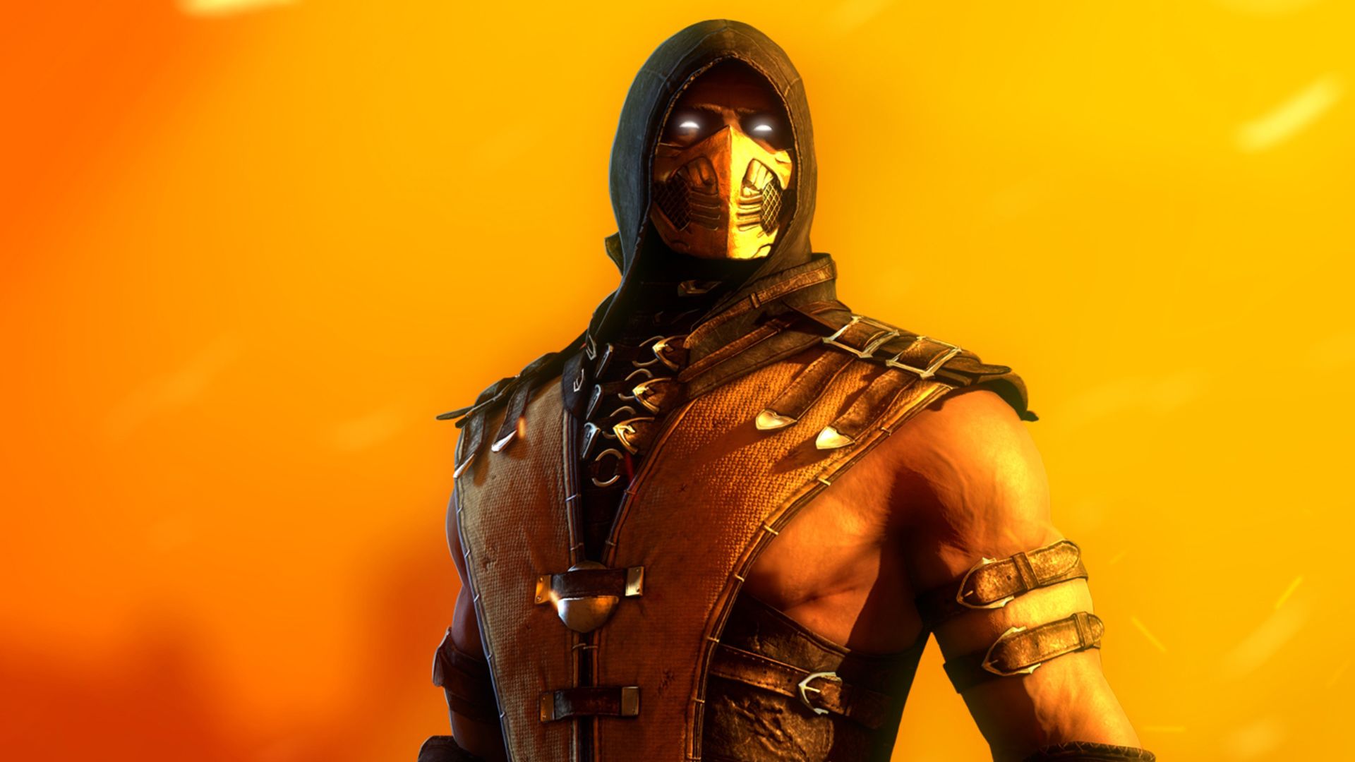 Wallpaper Scorpion, warrior, Mortal Kombat video game