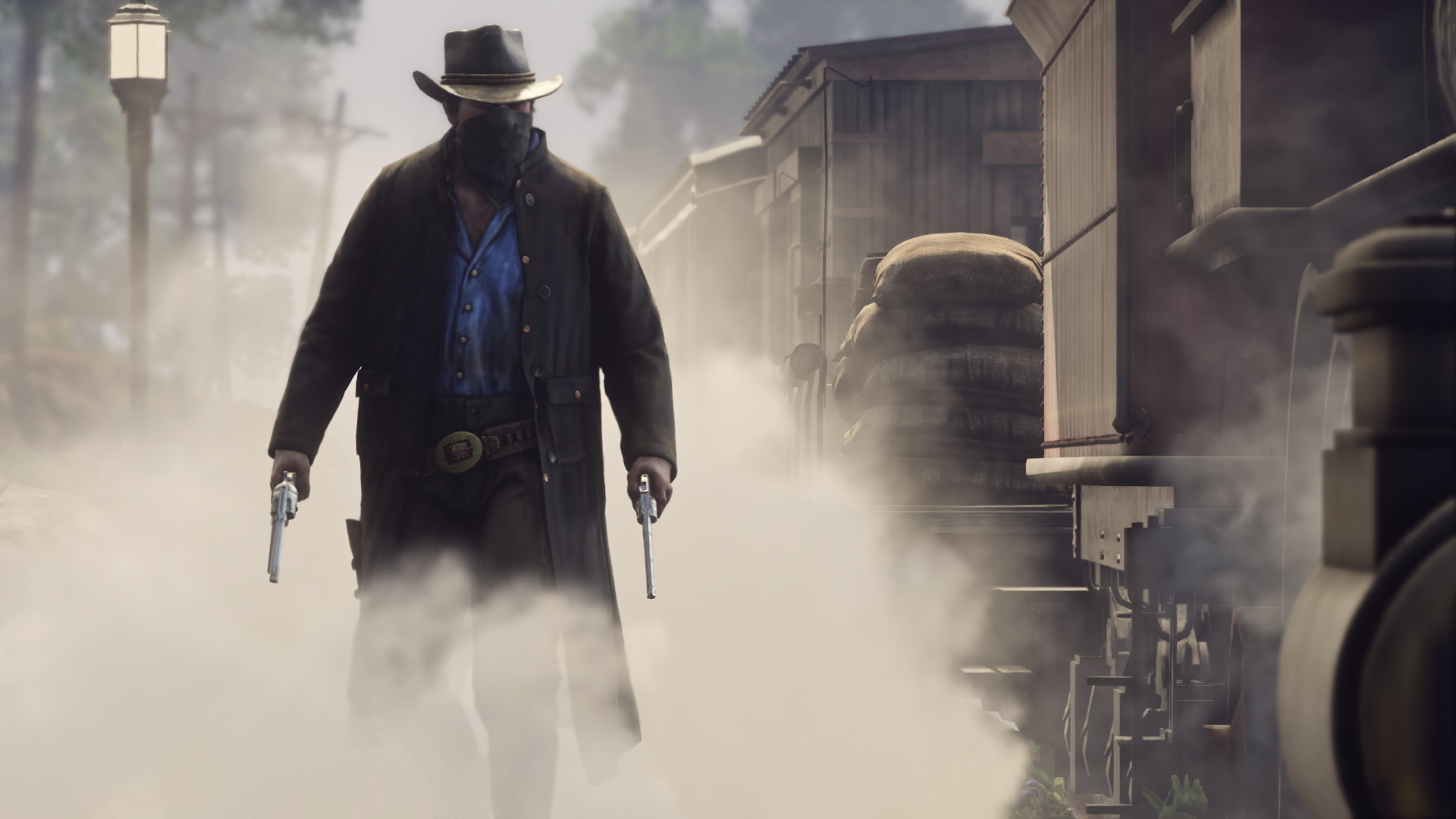 Wallpaper Red Dead Redemption 2, video game, cowboy