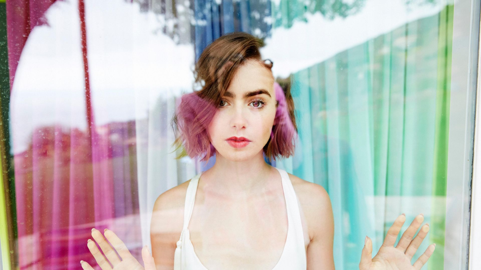 Wallpaper Lily collins, American Beauty