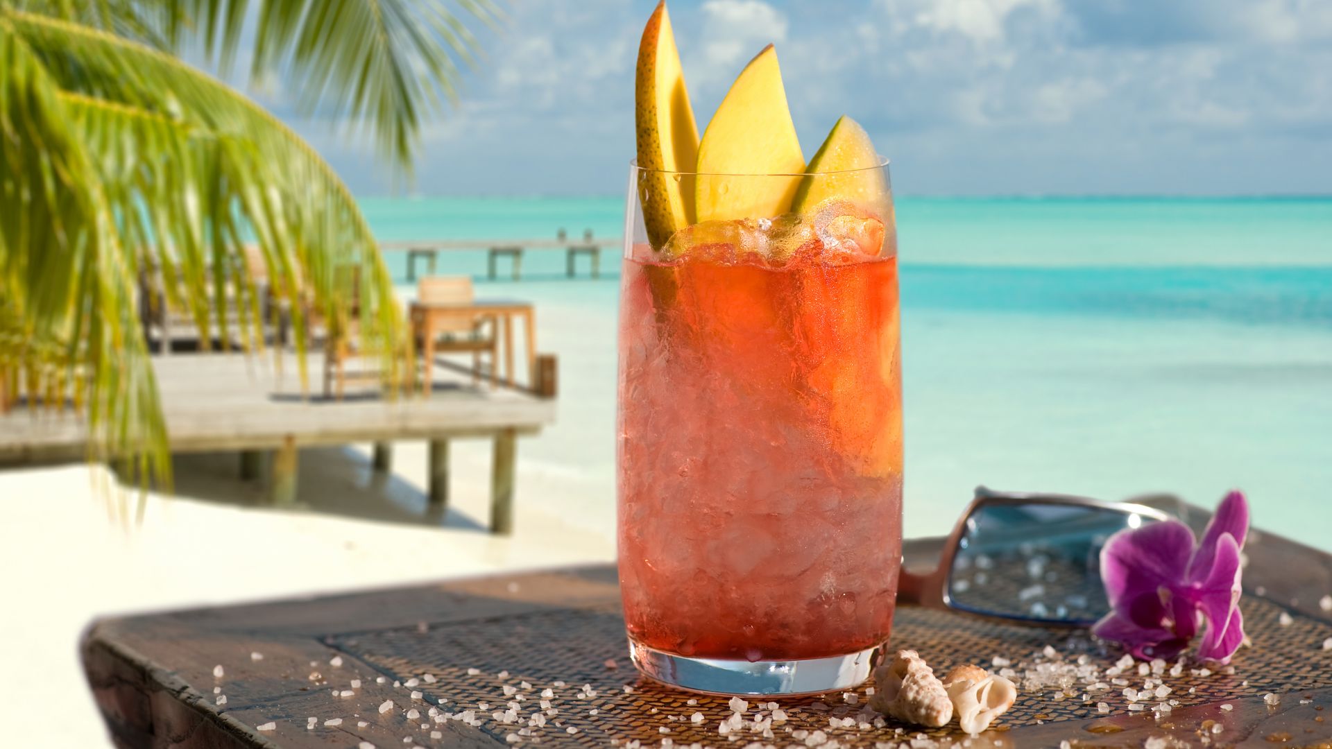 Wallpaper Beach, cocktail, summer, drinks