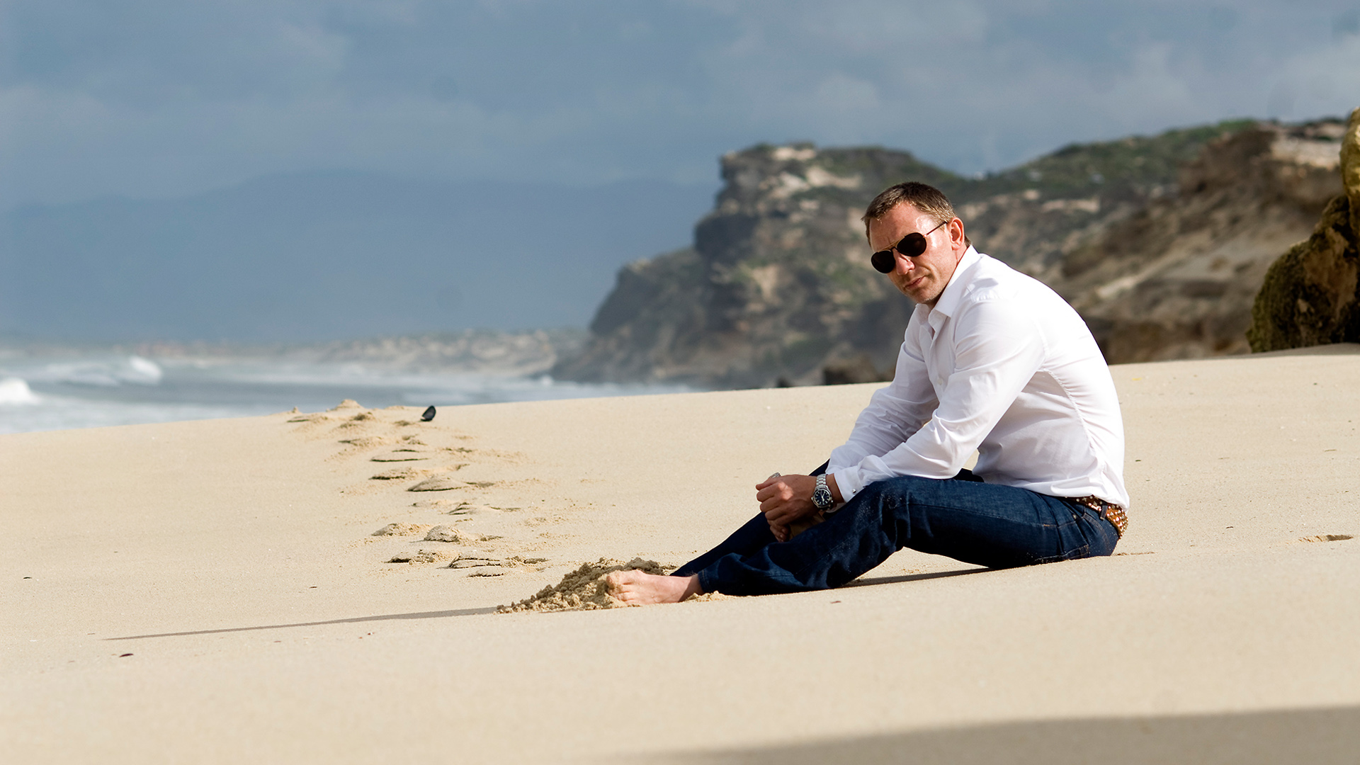 Wallpaper Daniel Craig in Flashbacks of a Fool, 2008 movie, beach, sand