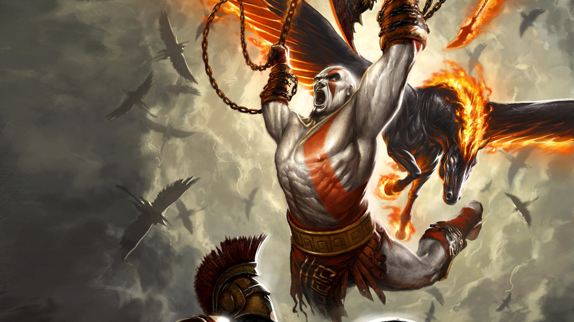 Wallpaper son of Kratos, God of war game