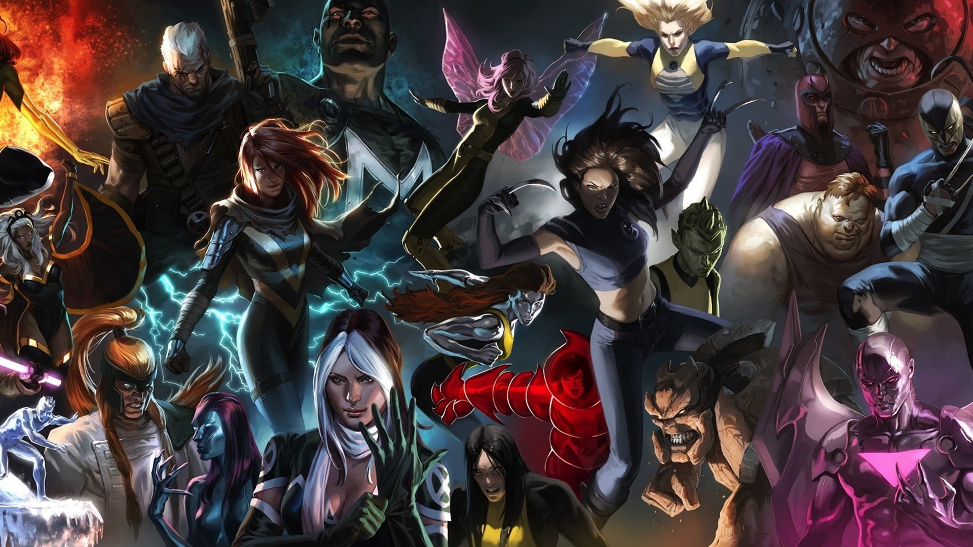 Wallpaper X-men superheros team