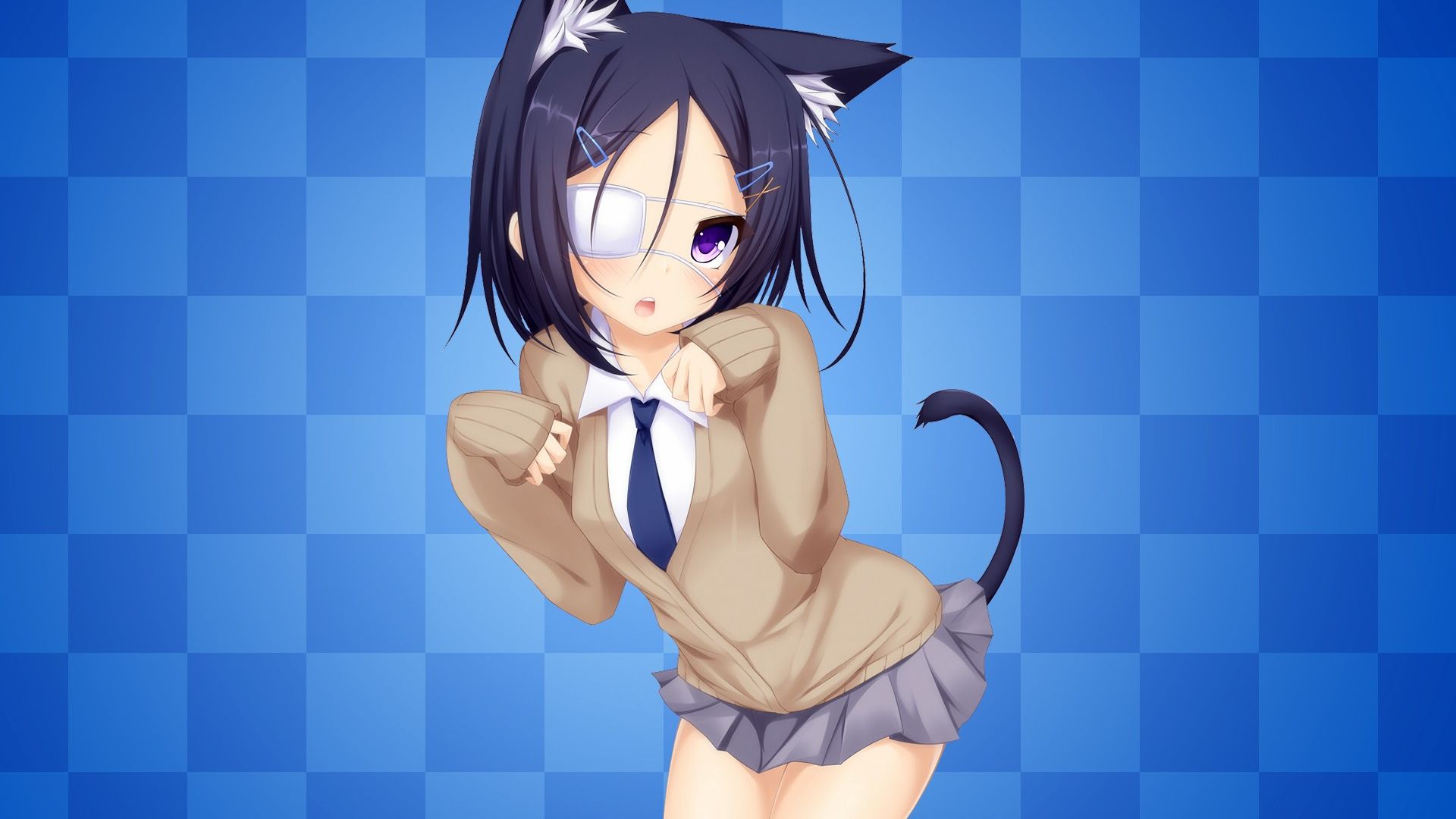 Wallpaper Anime cat girl