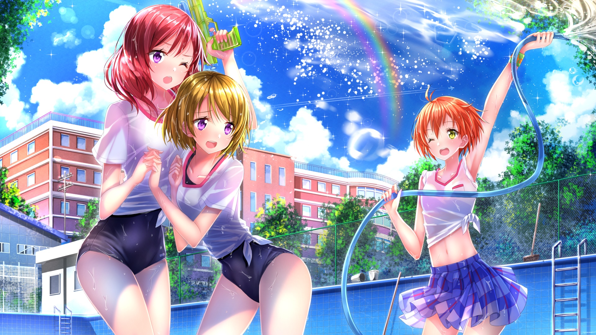 Wallpaper Anime girls of fortune arterial anime