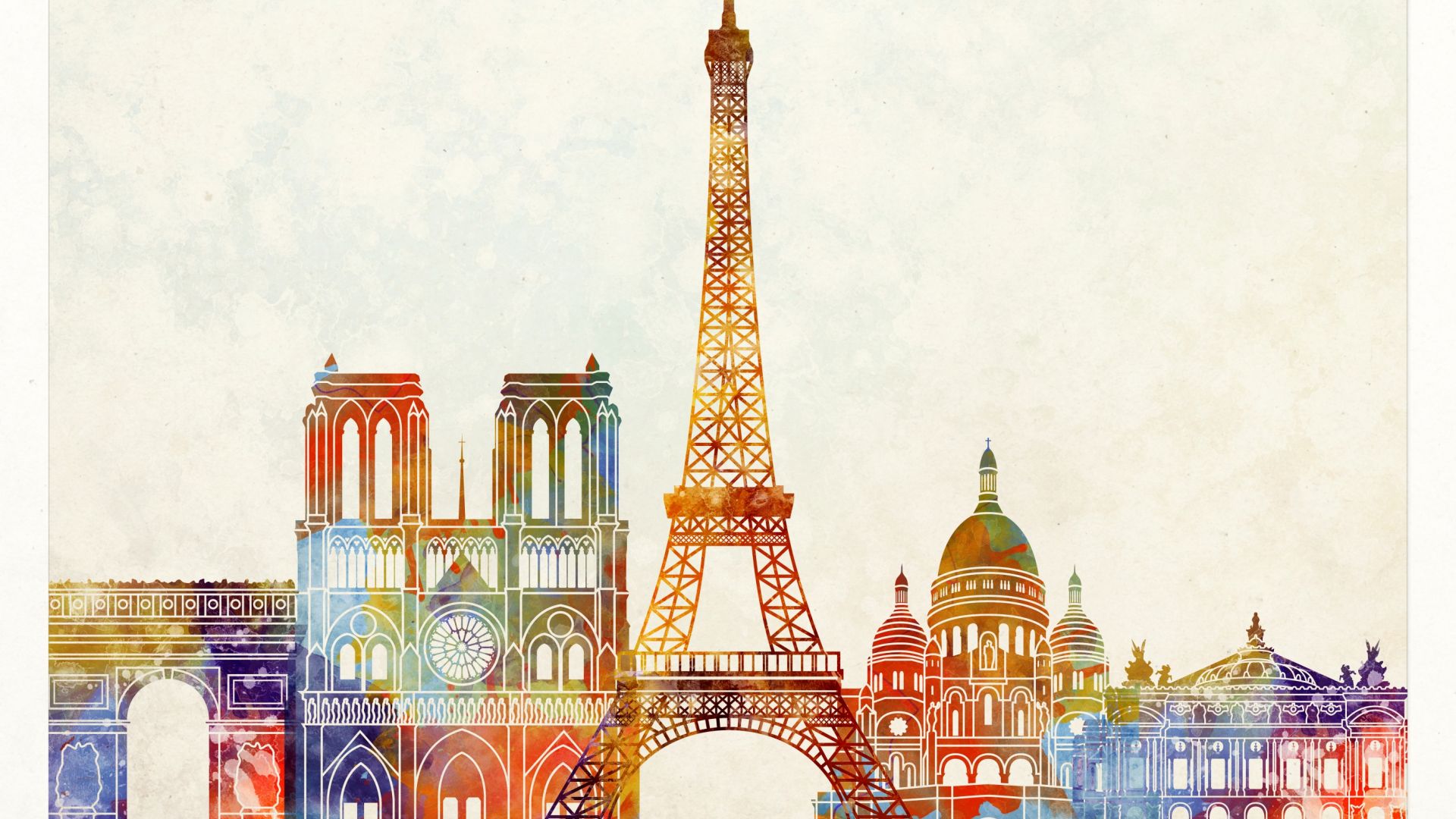 Desktop Wallpaper Paris City, Art, Hd Image, Picture, Background, S7bt9v