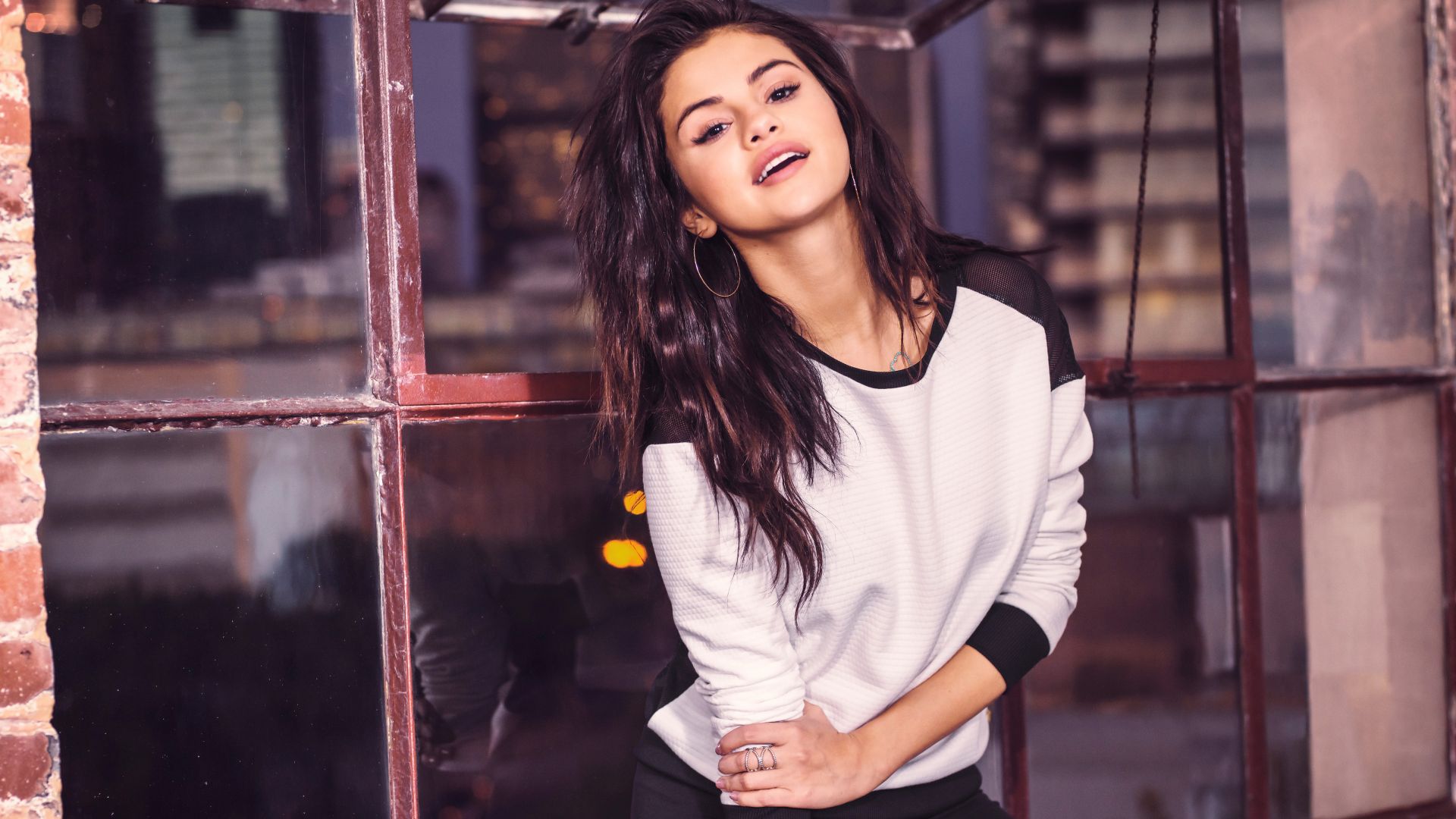 Wallpaper Selena Gomez, photoshoot for Adidas shoes