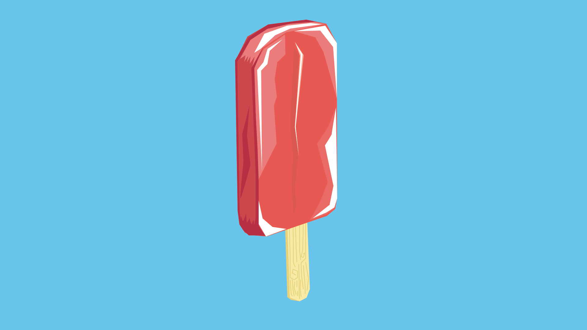 Wallpaper abstract, red ice cream, chill